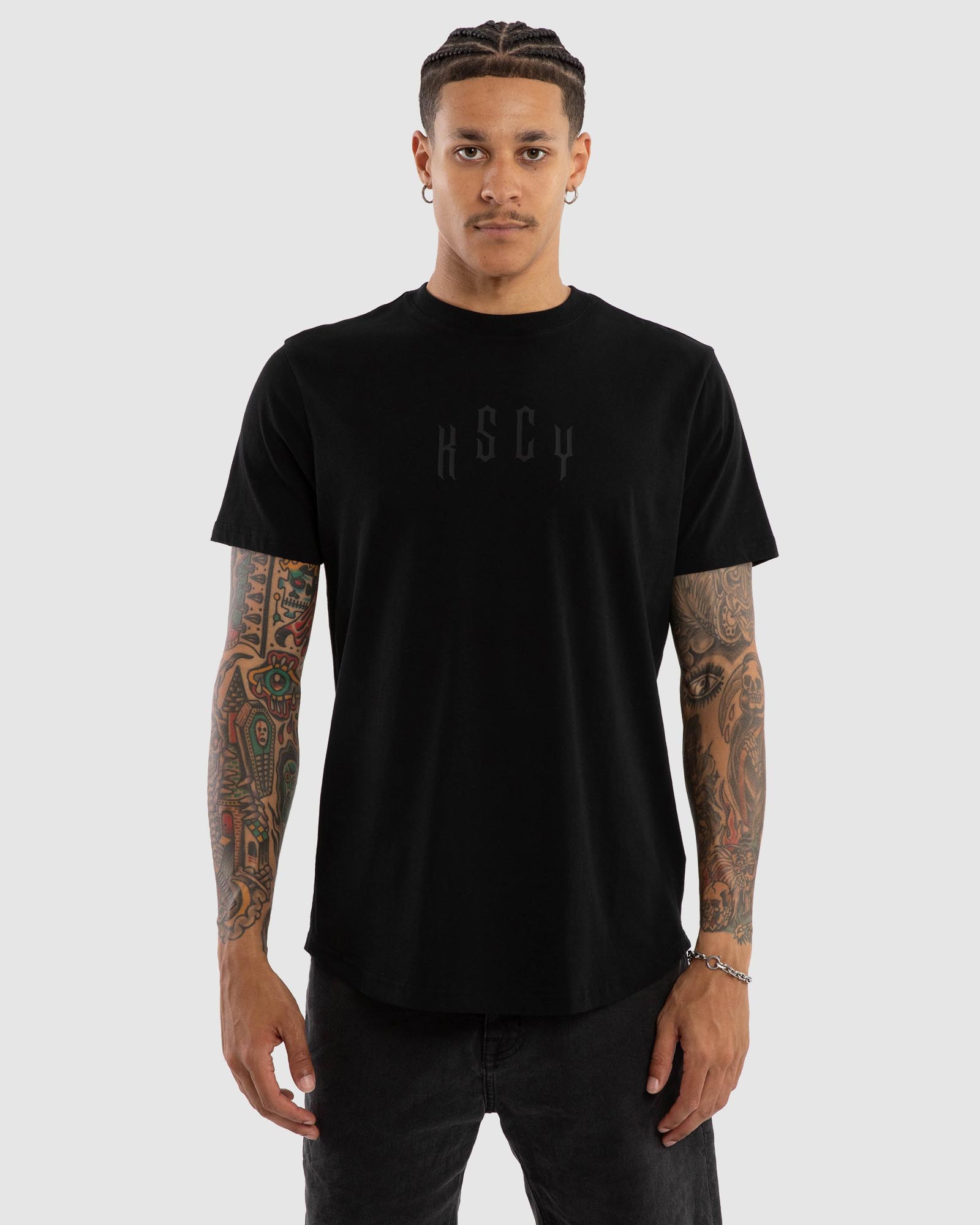 Trapped Dual Curved Tee