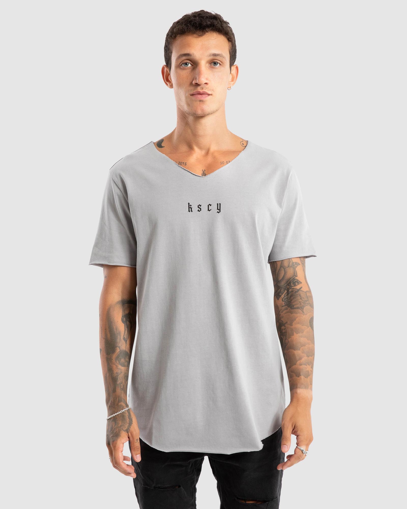 Made Of Iron Raw Neck Tee