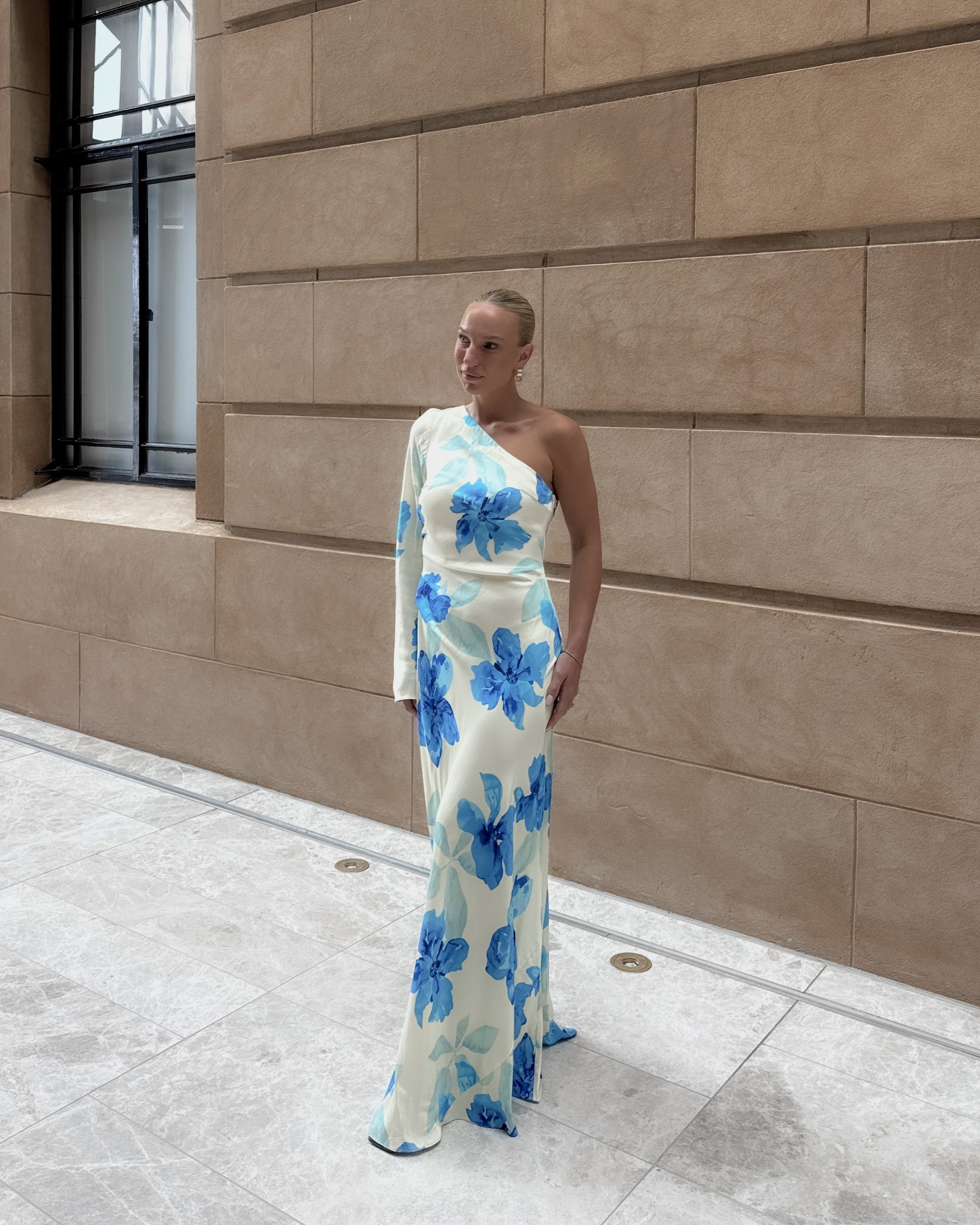 Sophie One Sleeve Maxi Dress