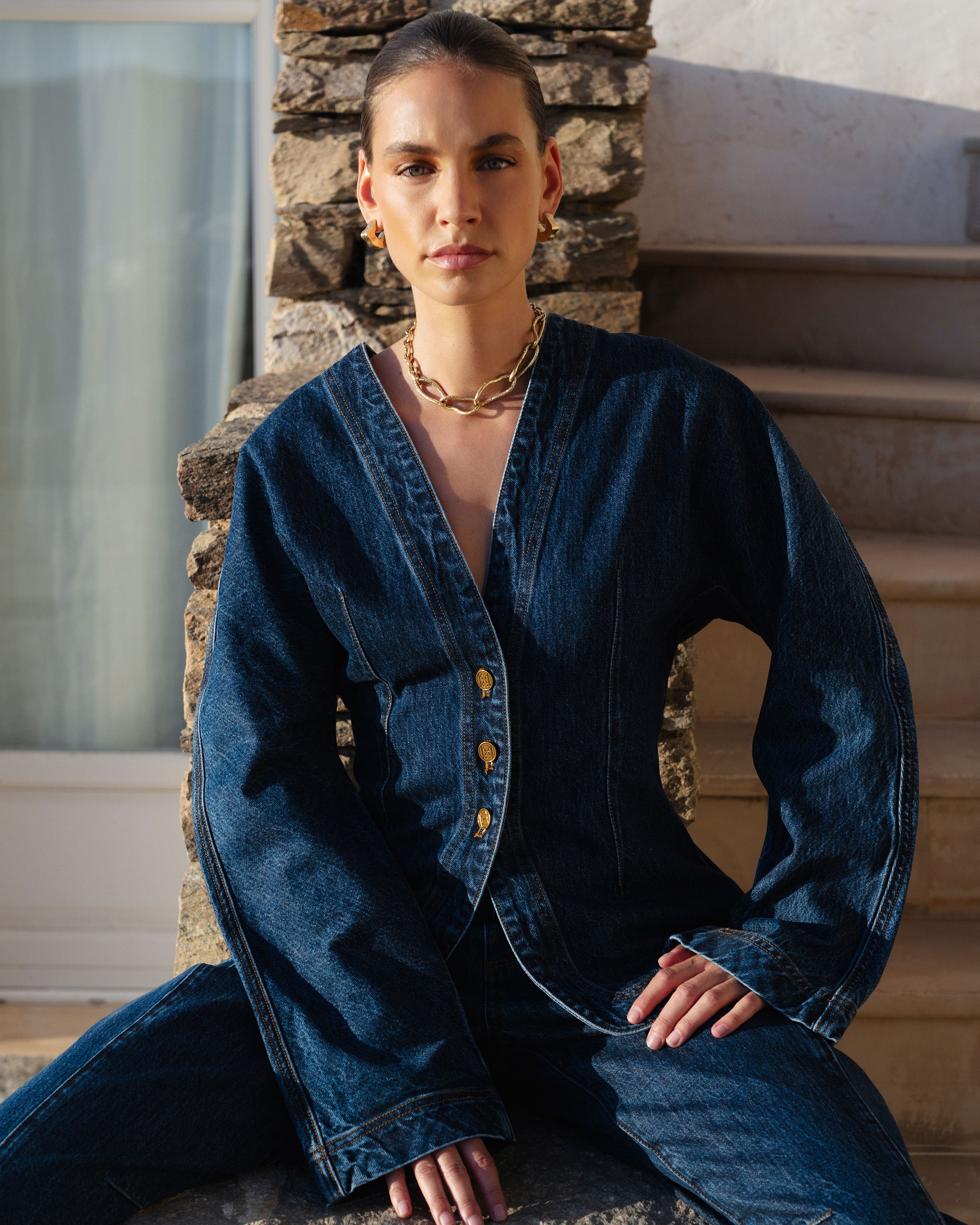 Jessica Denim Barrel Jacket