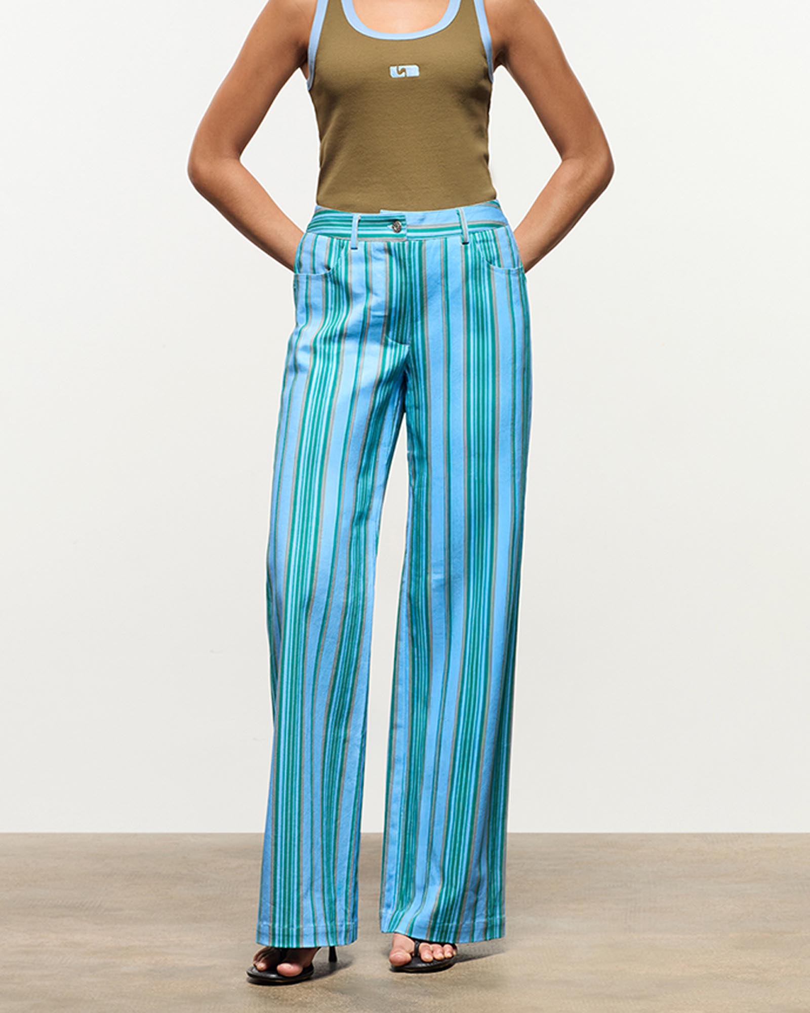 Leroy Striped Twill Pants