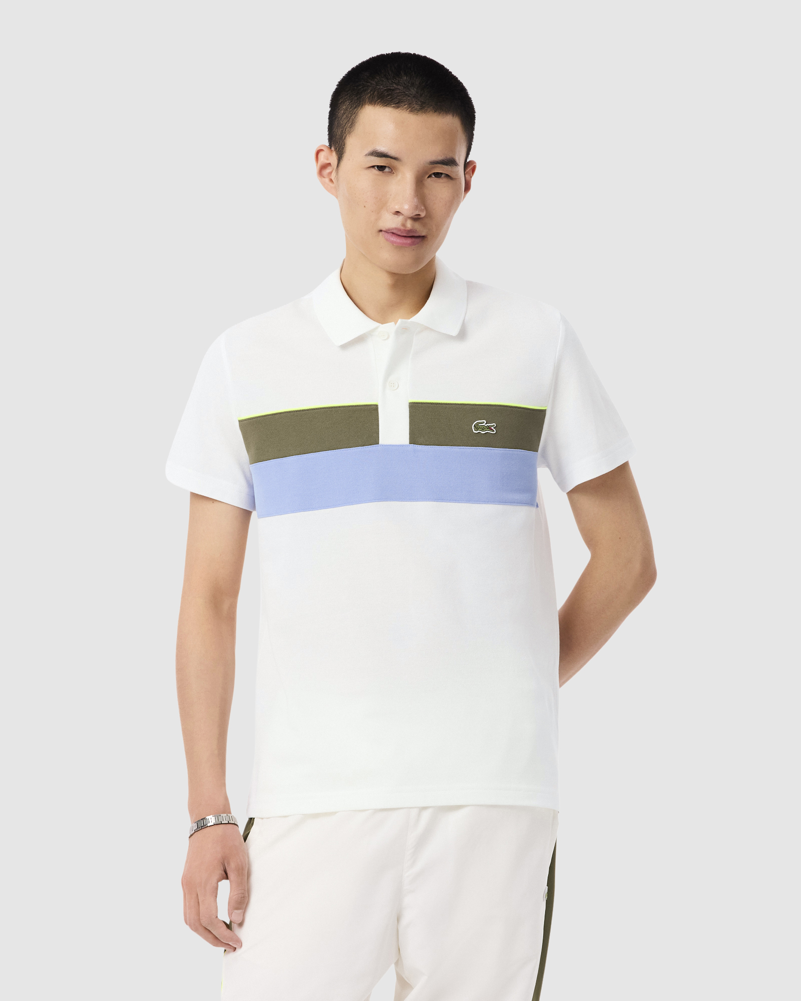 Colour Block Pique Polo