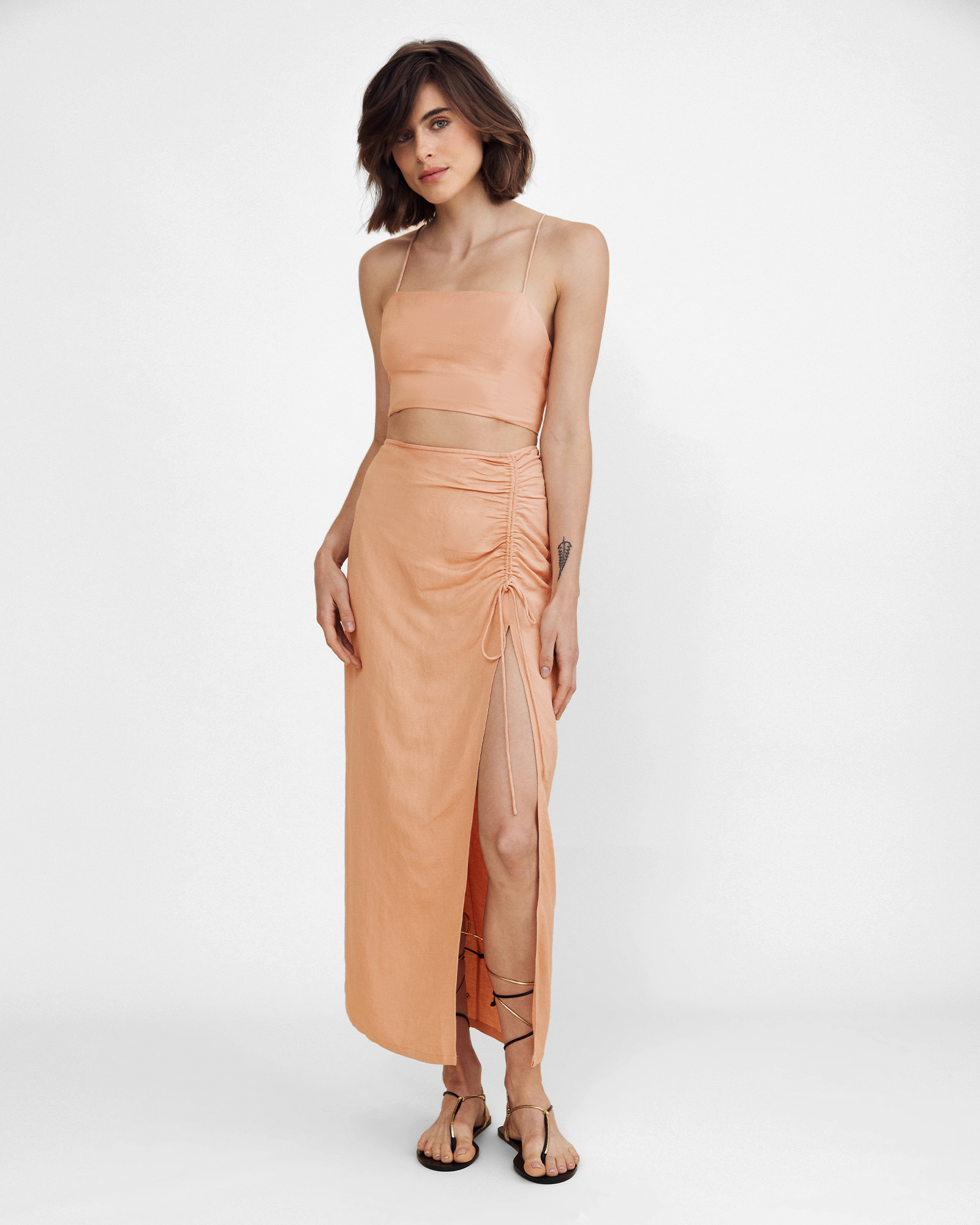 Alison Peach Skirt