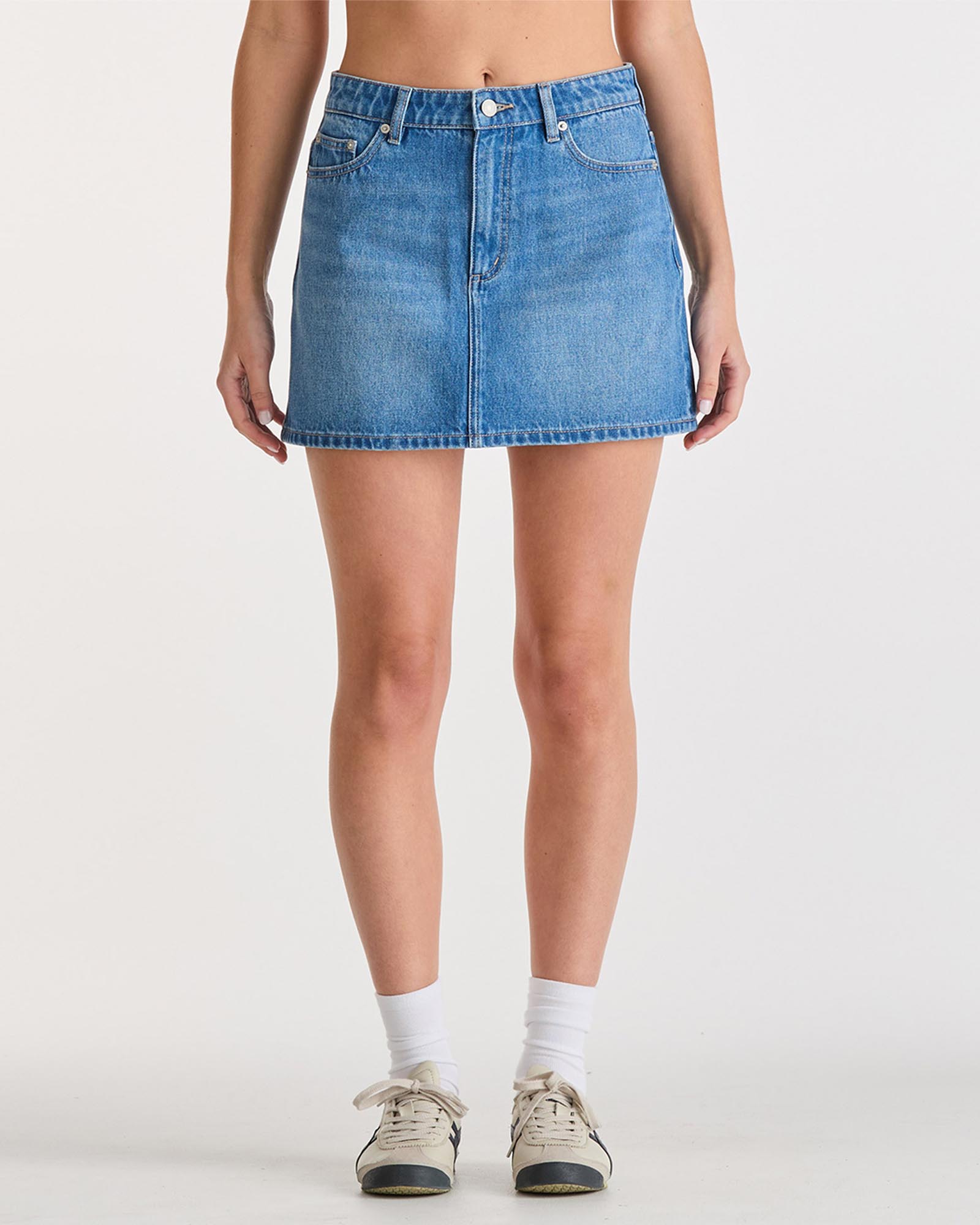 Mid Relaxed Mini Skirt