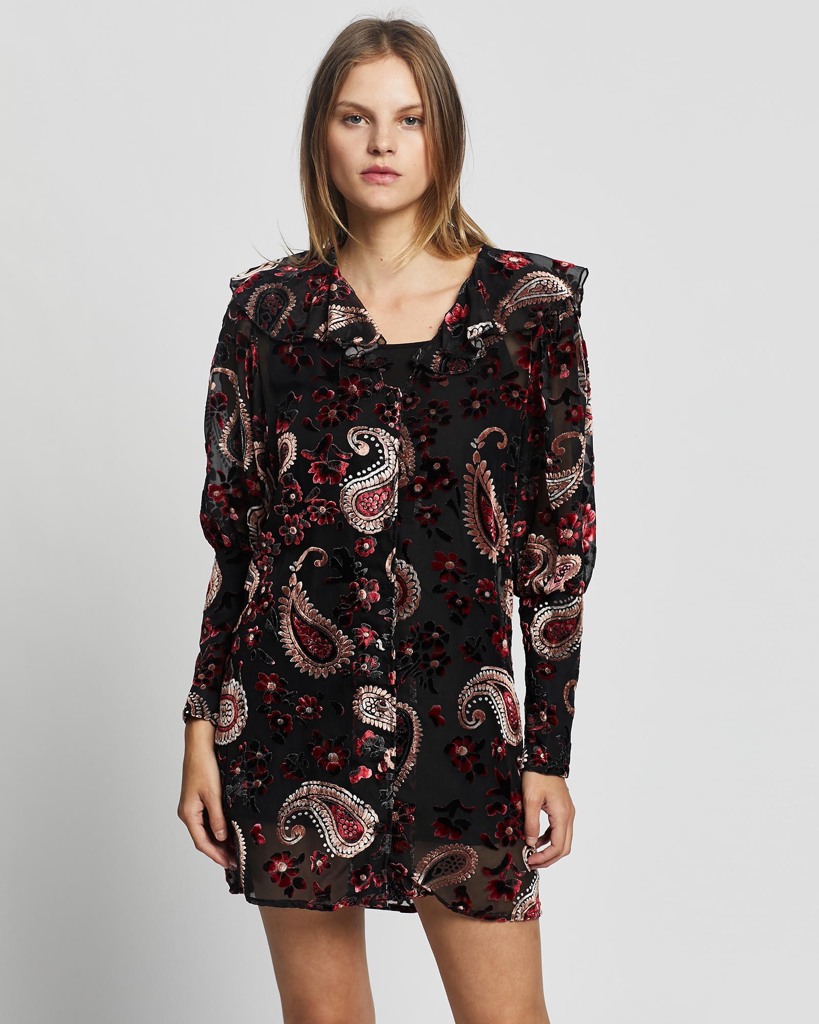 Firefly Burnout Sleeved Dress