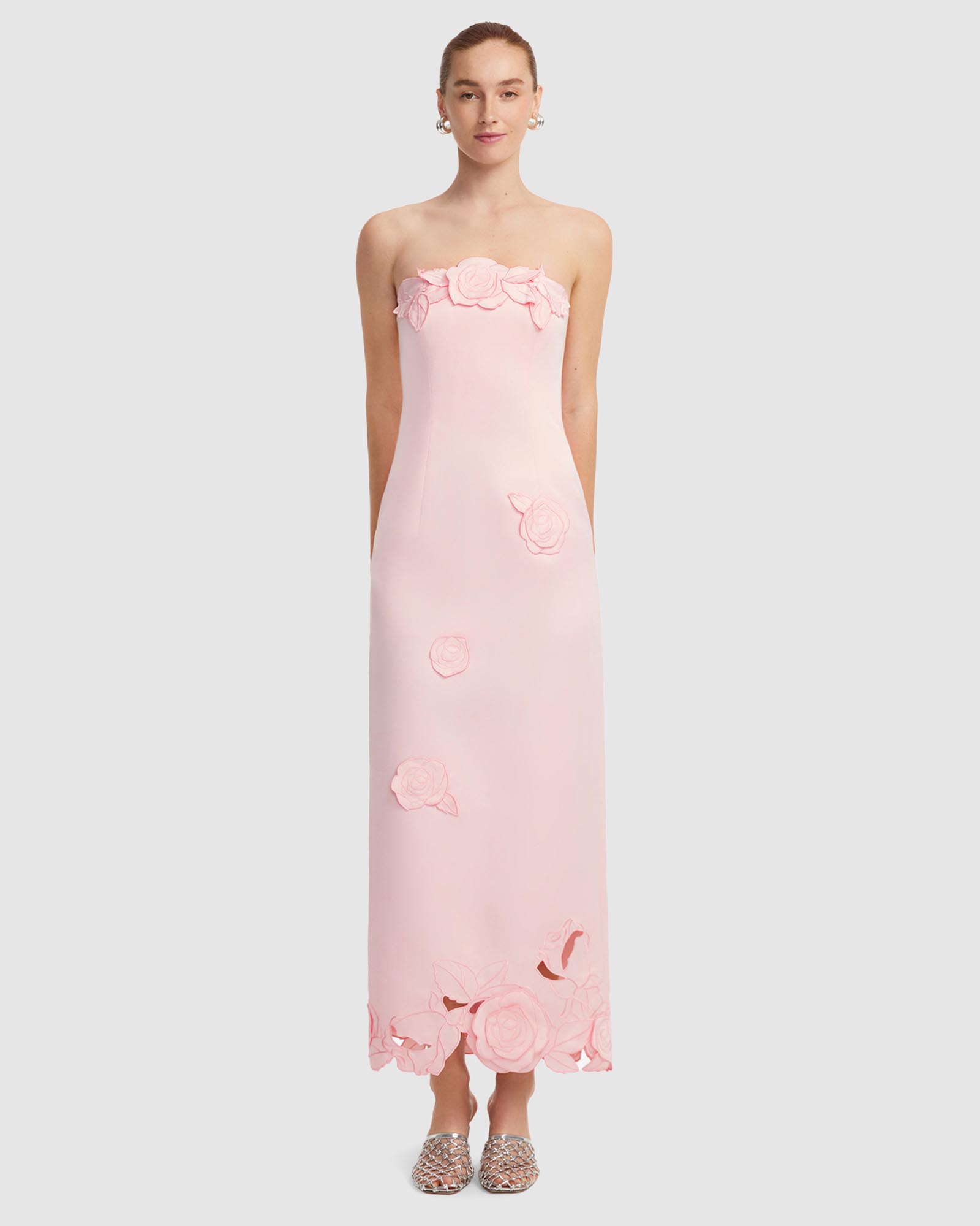 Rayna Applique Bustier Maxi Dress