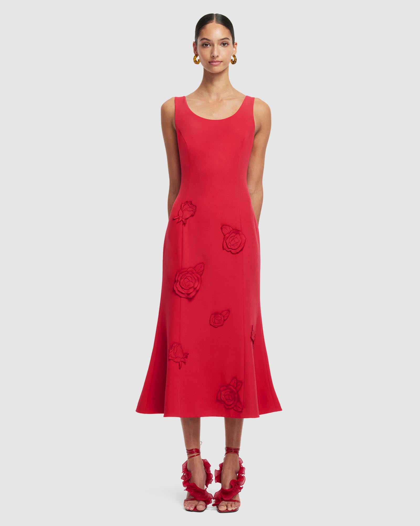 Emily Applique Midi Dress