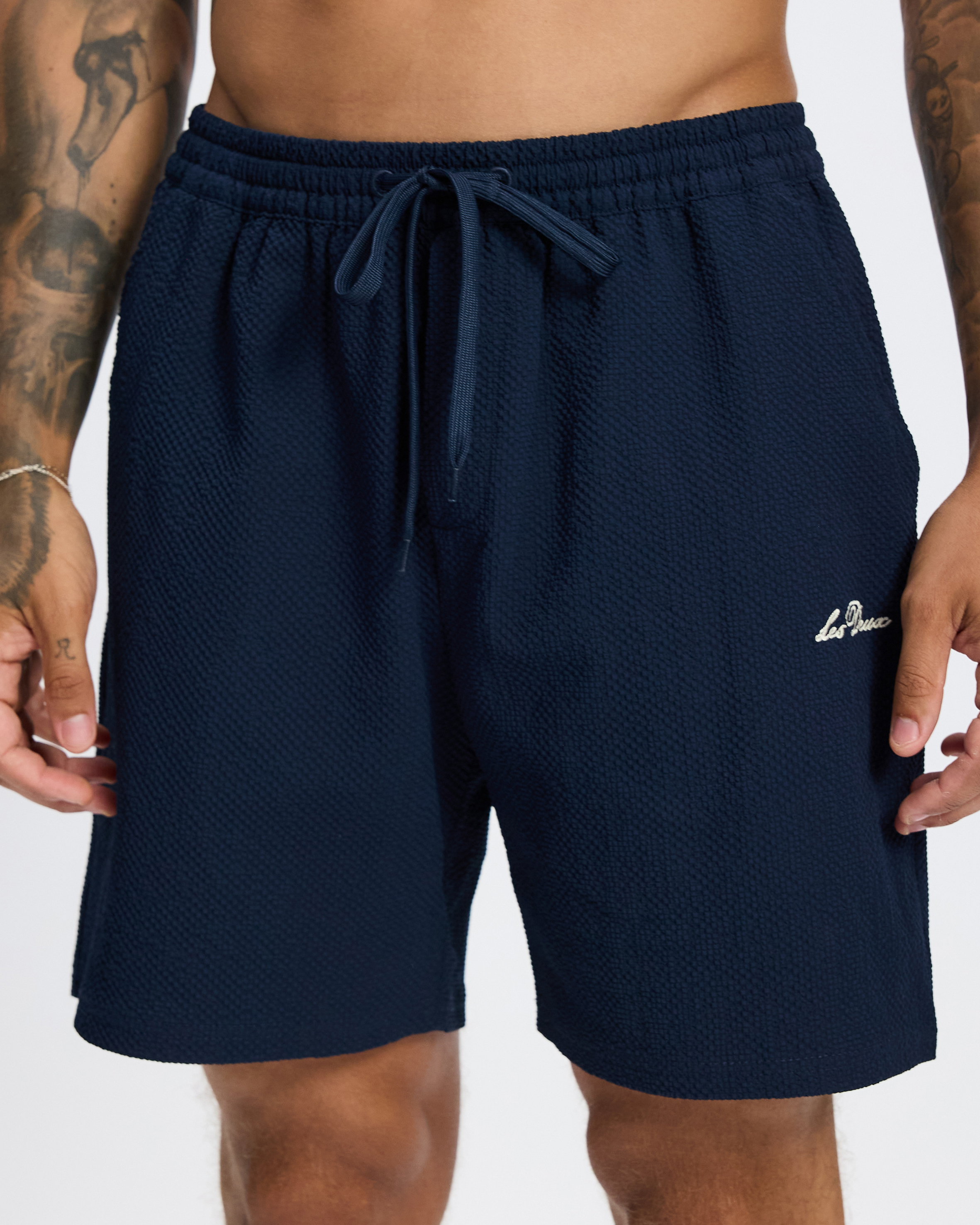 Stan Seersucker Swim Shorts