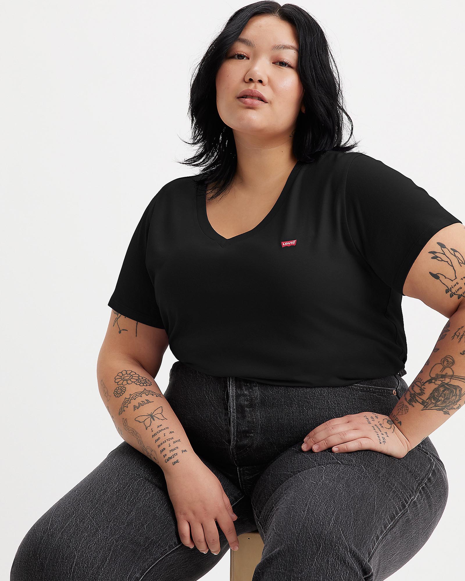 V-Neck T-Shirt Plus Size