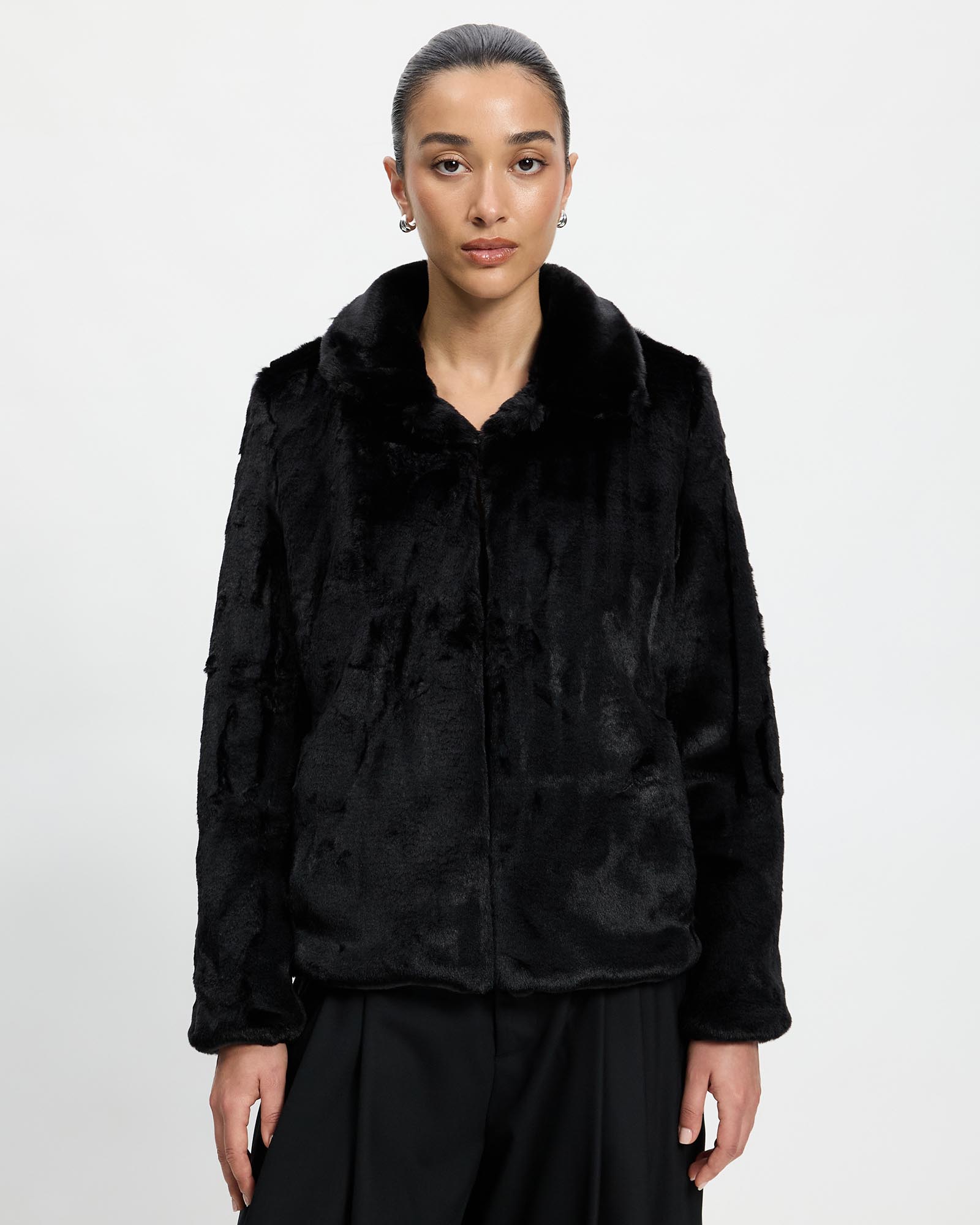 Short Faux Fur Coat