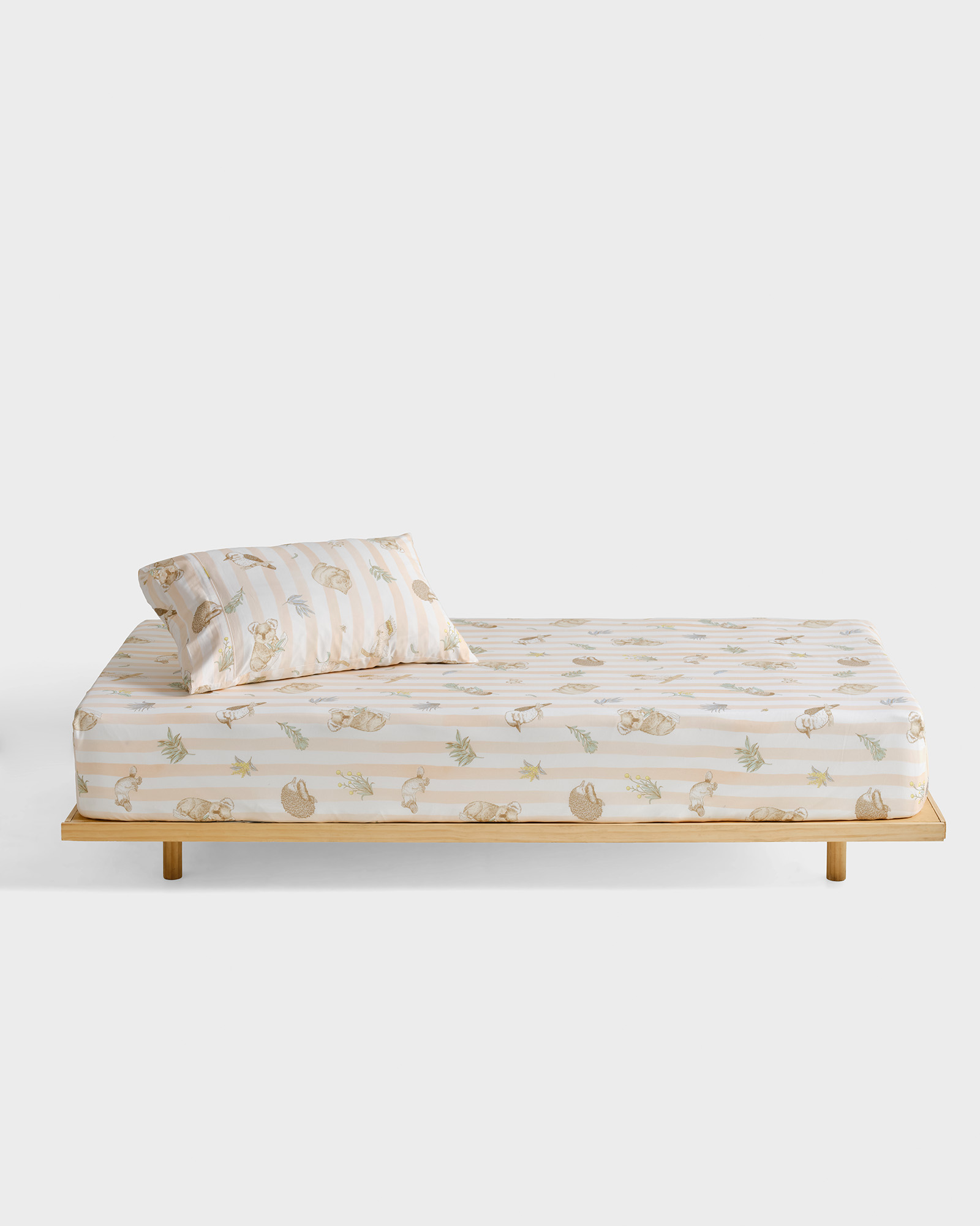 Bush Walk Fitted Sheet + Pillowcase Set