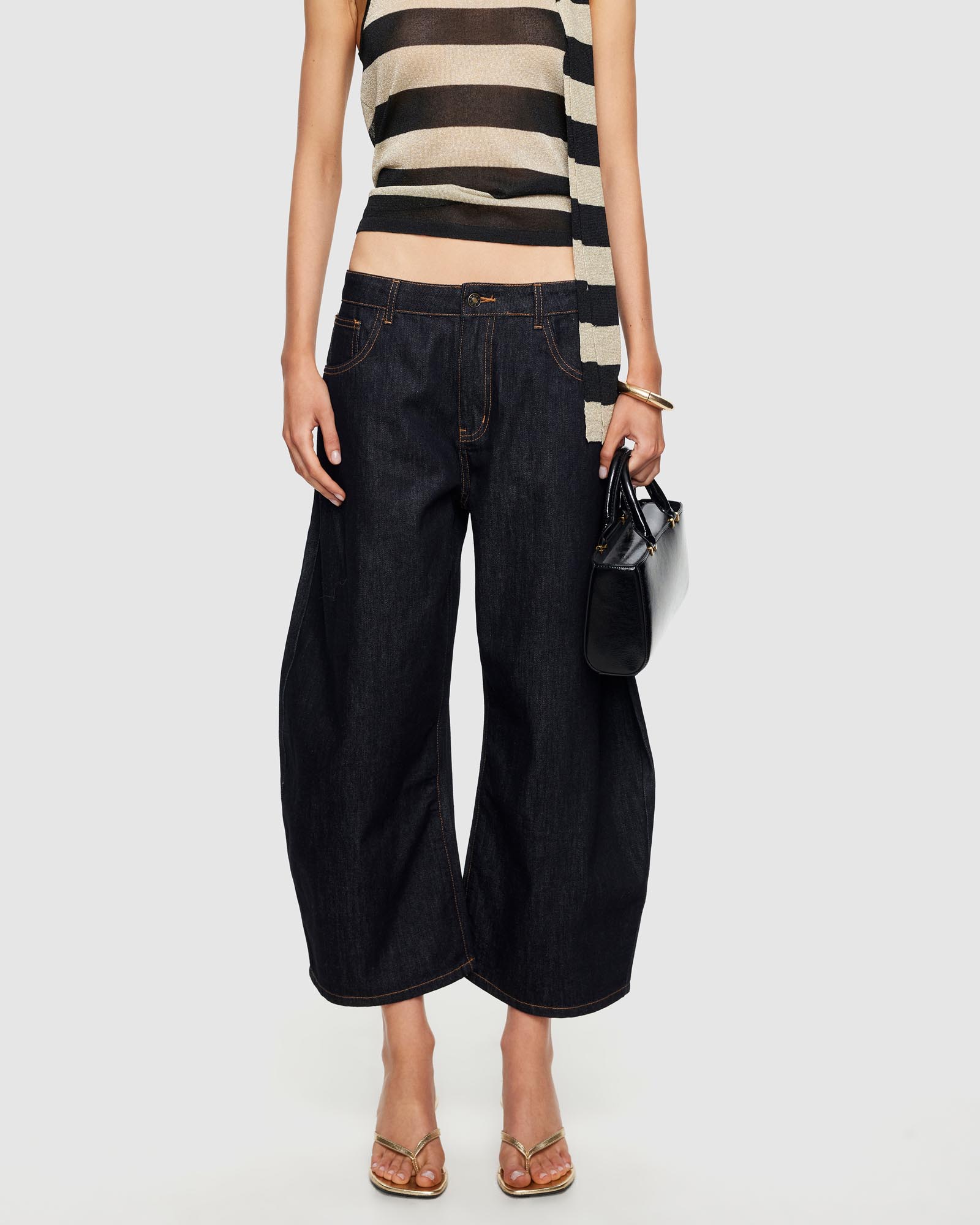 Horseshoe Cropped Jeans