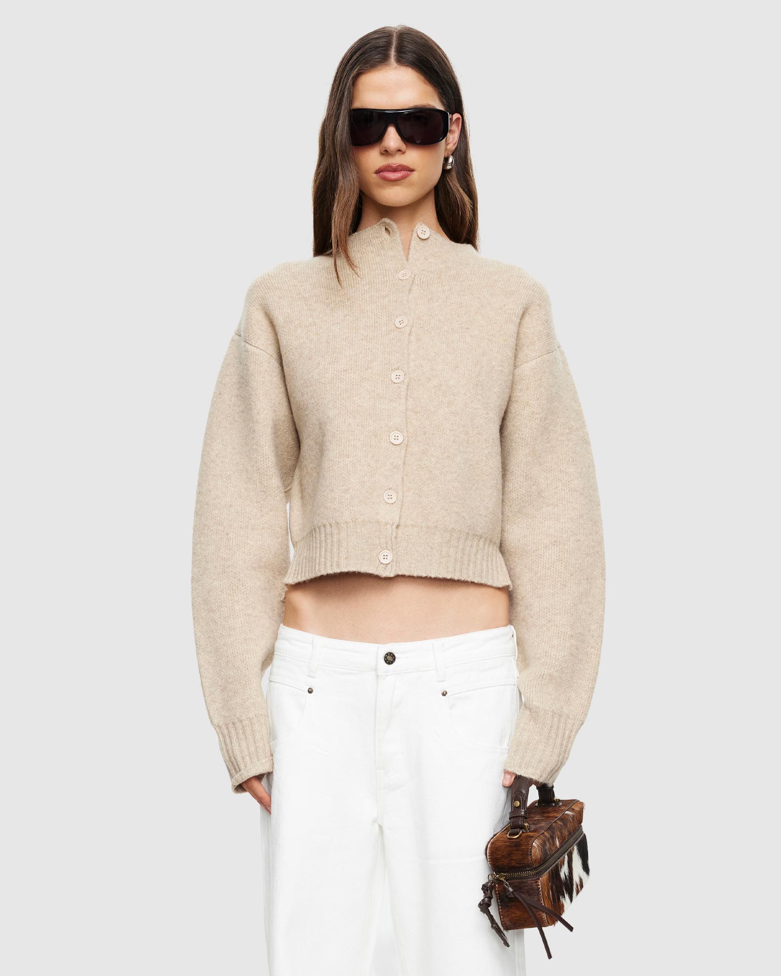 Frame Knit Cardigan - ICONIC EXCLUSIVE