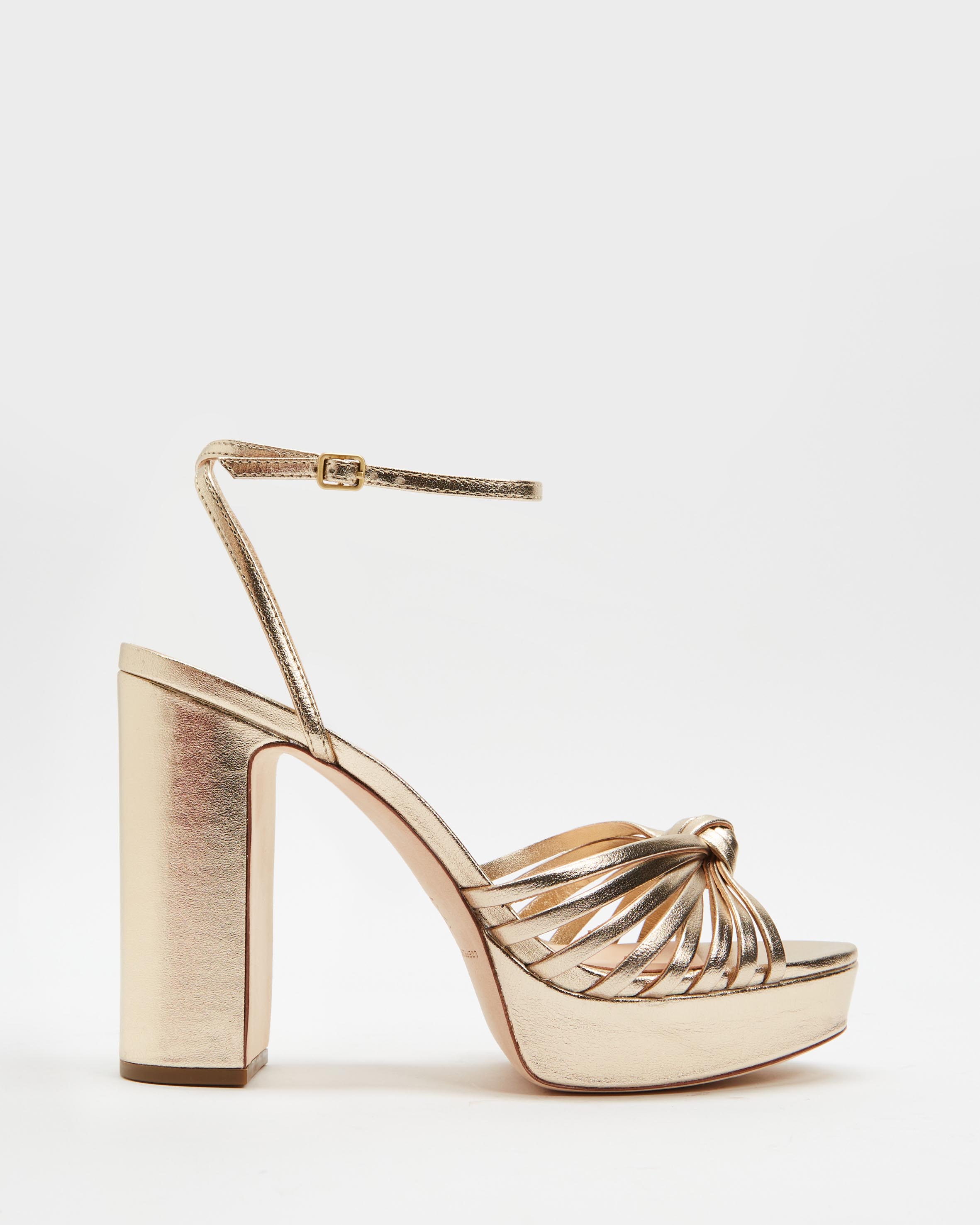 Rivka Leather Knot Platform Sandals
