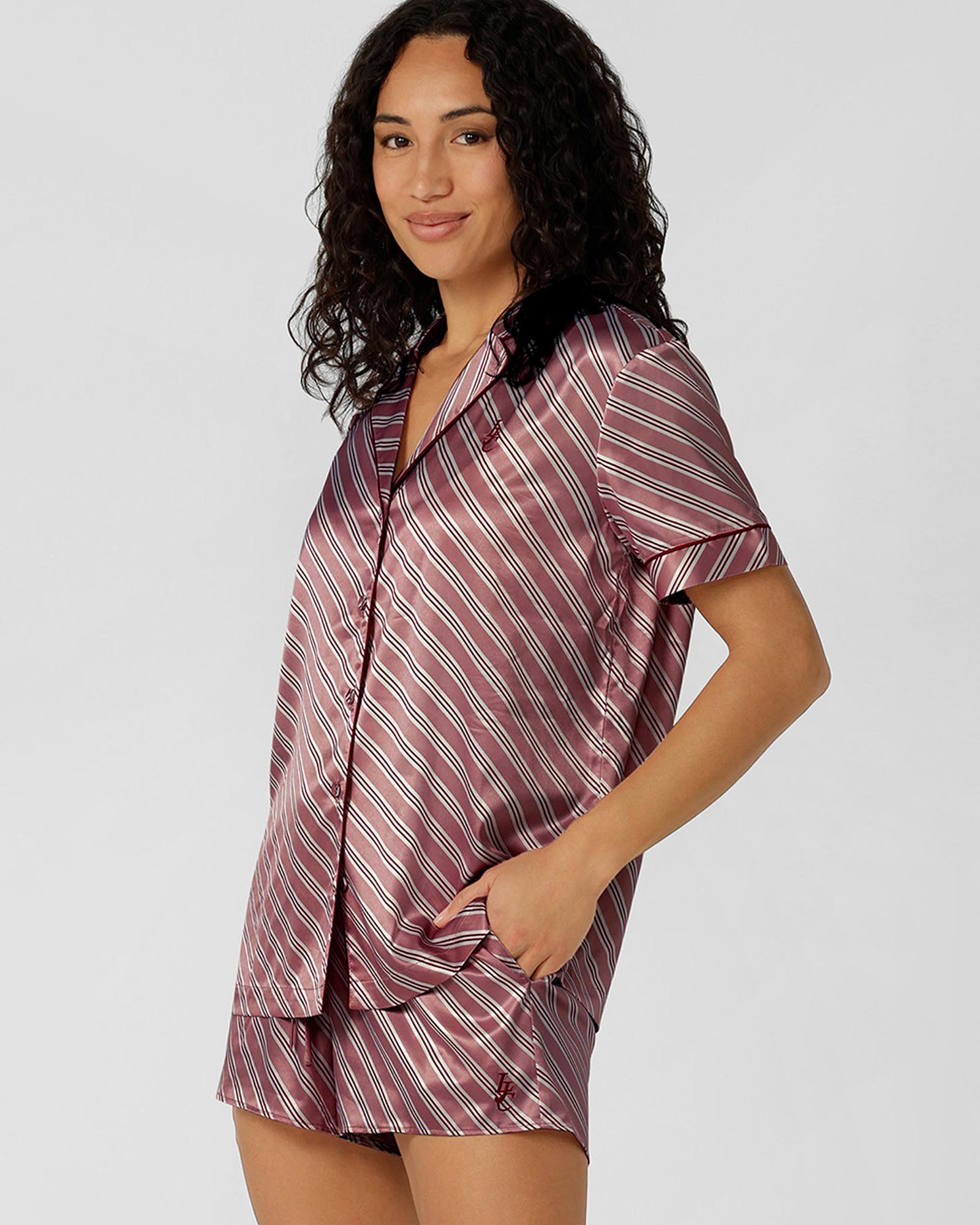 Sugar Rush Satin Short Sleeves Shirt