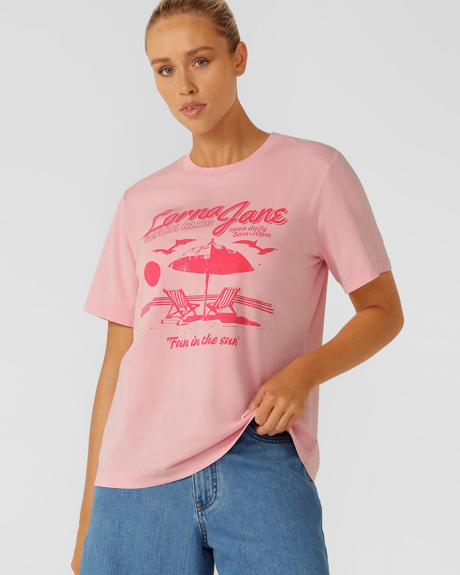Beach Club Washed Relaxed T-Shirt