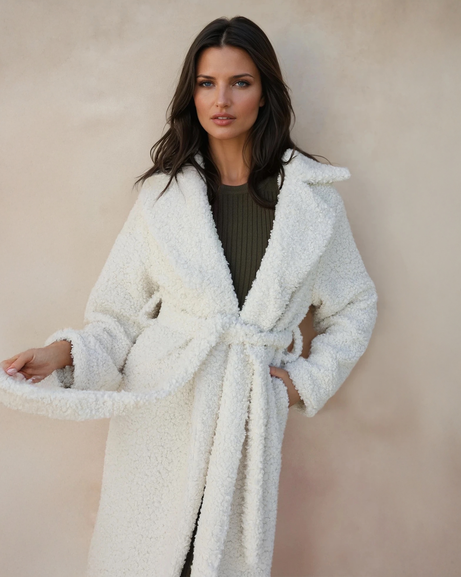 Rose Teddy Coat