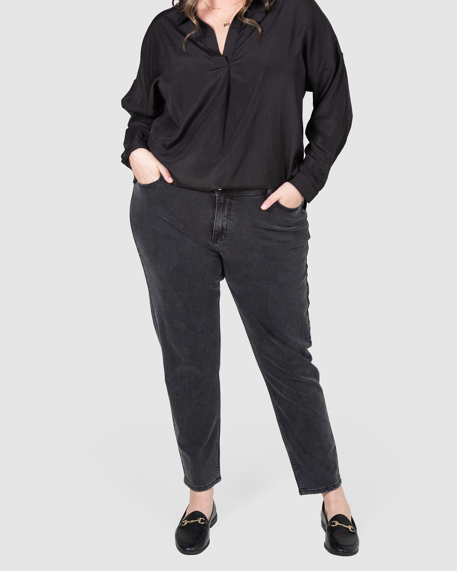 Gabby Black Wash Stretch Jeans