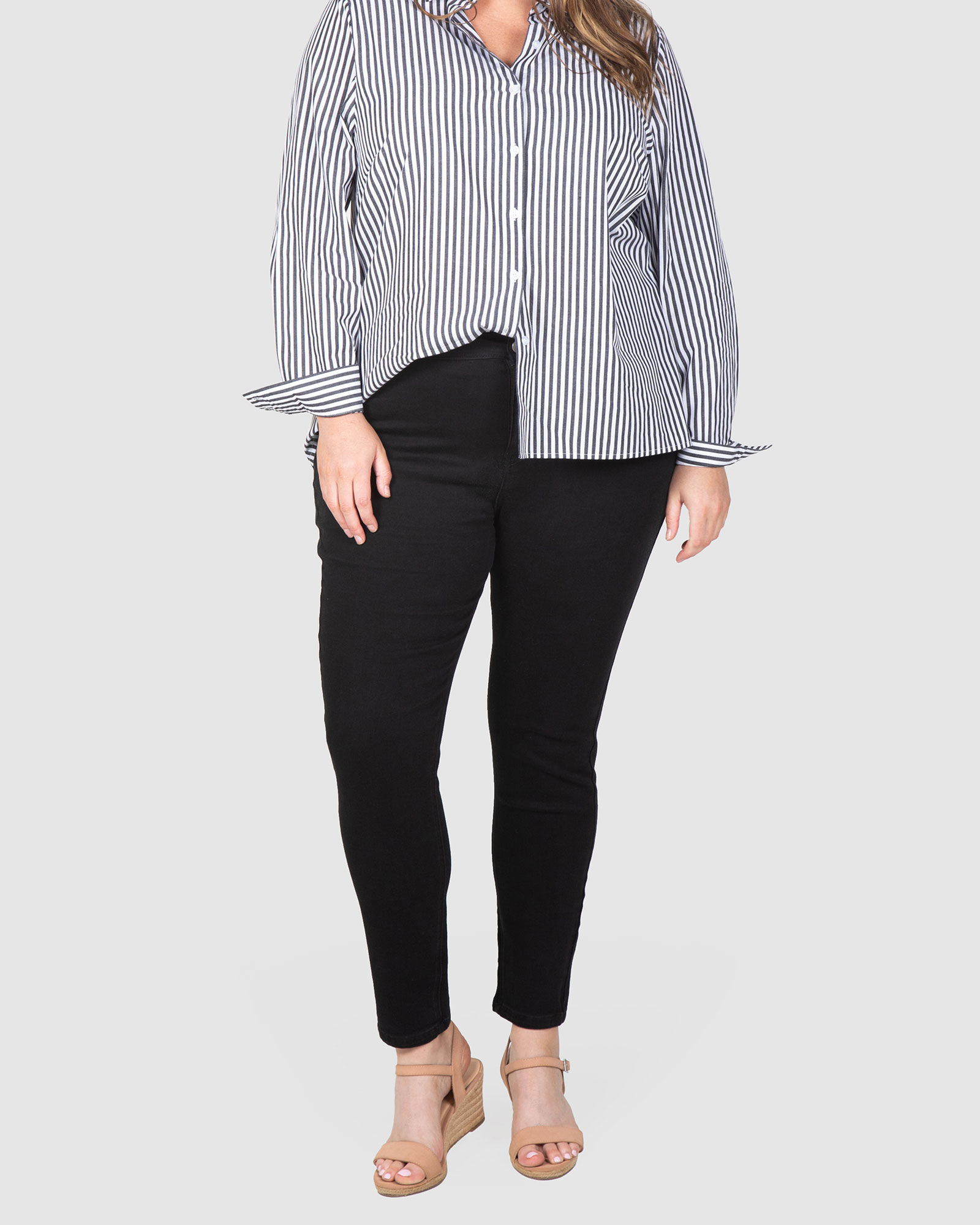 Lexi Overdyed Black Denim Jeans