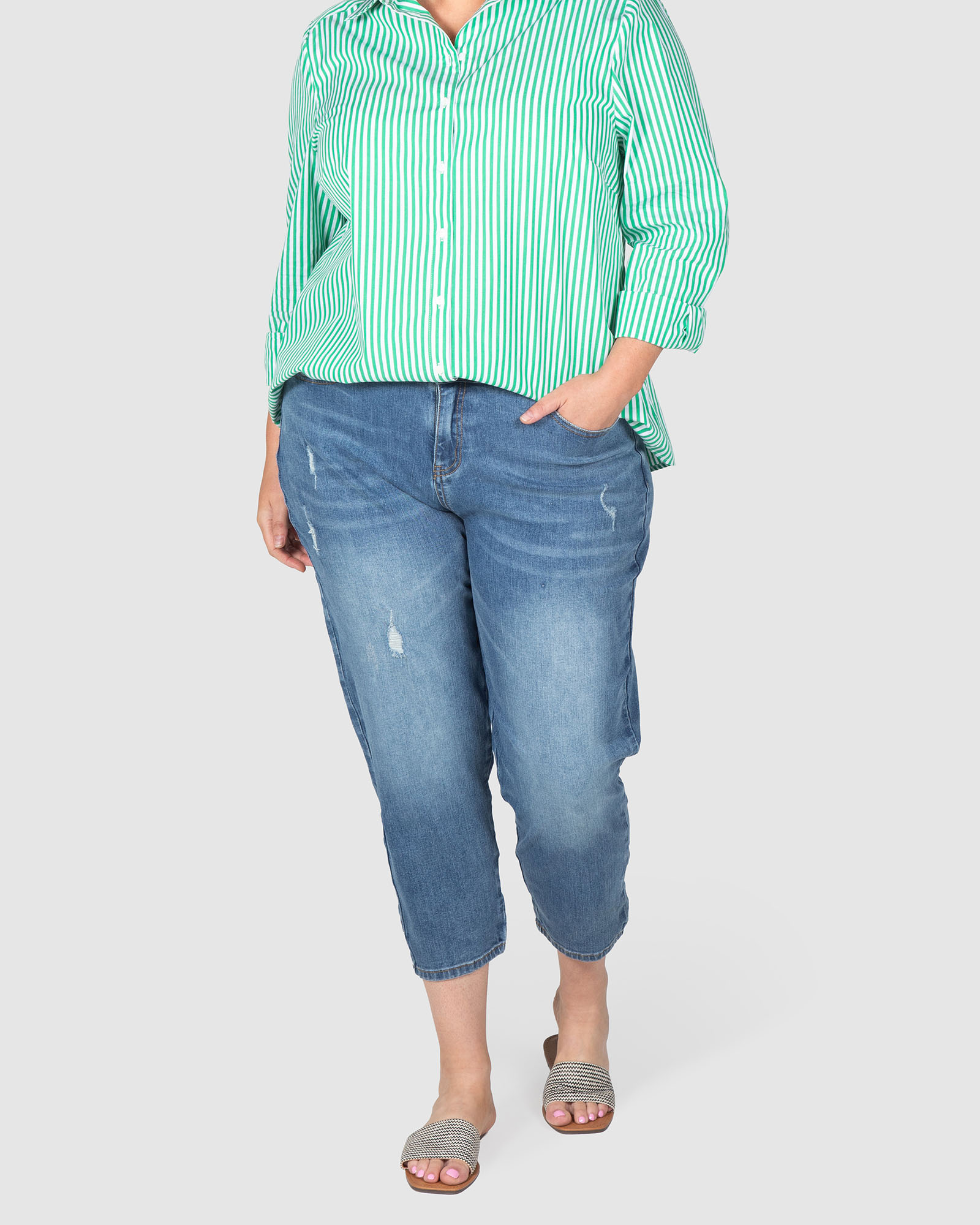 Jordyn Mid Wash Stretch Jeans