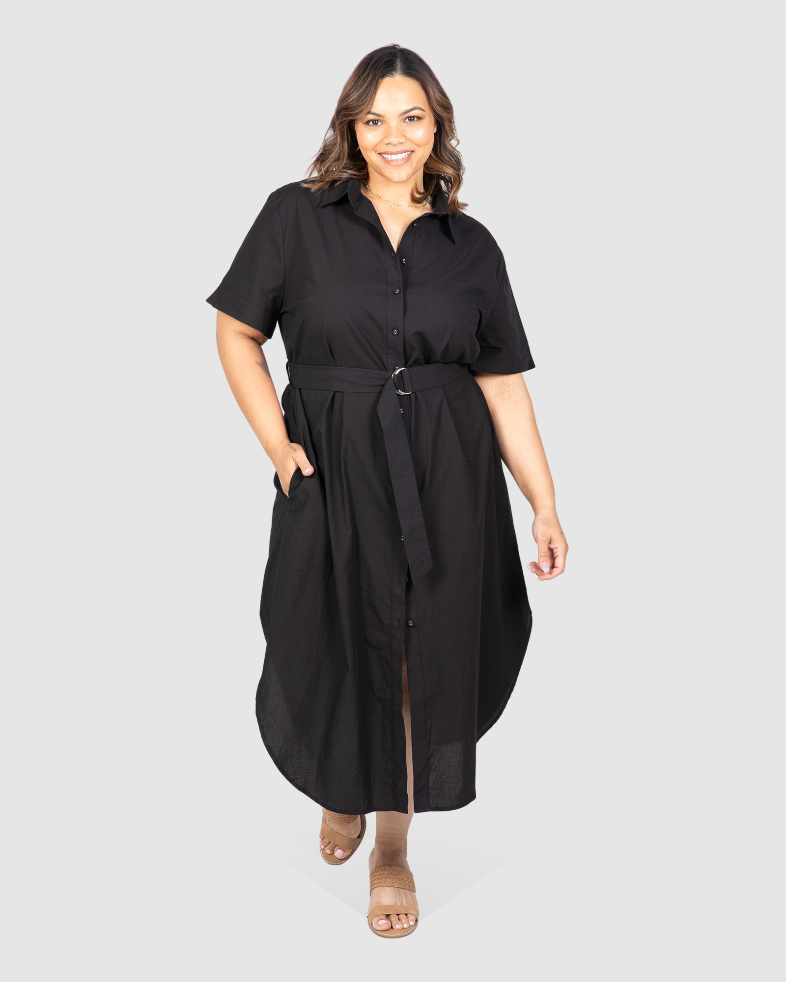 Molly Poplin Shirt Dress