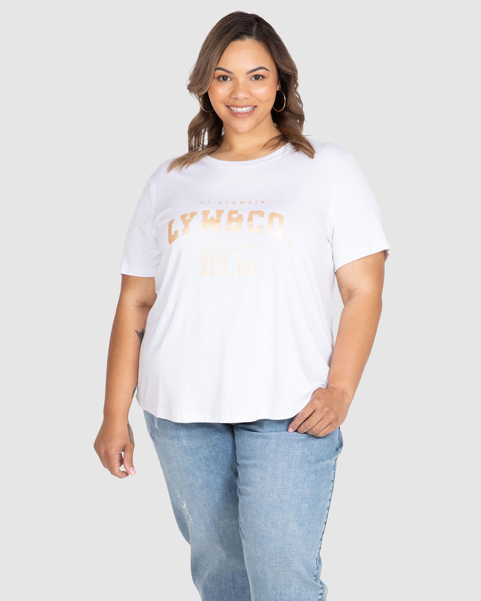 LYW & Co Foil Print Tee