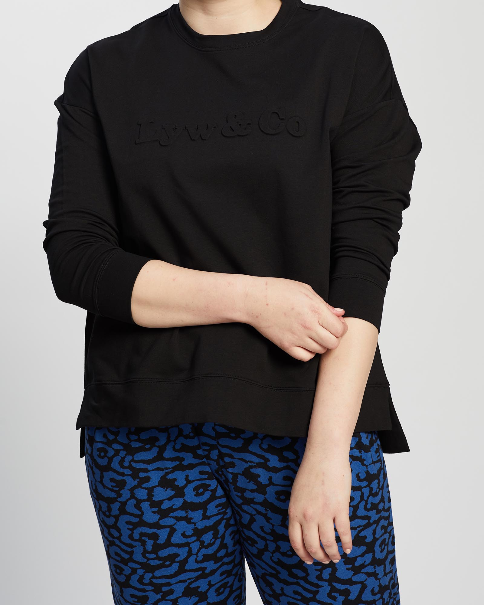 Lyw & Co Embossed Sweat