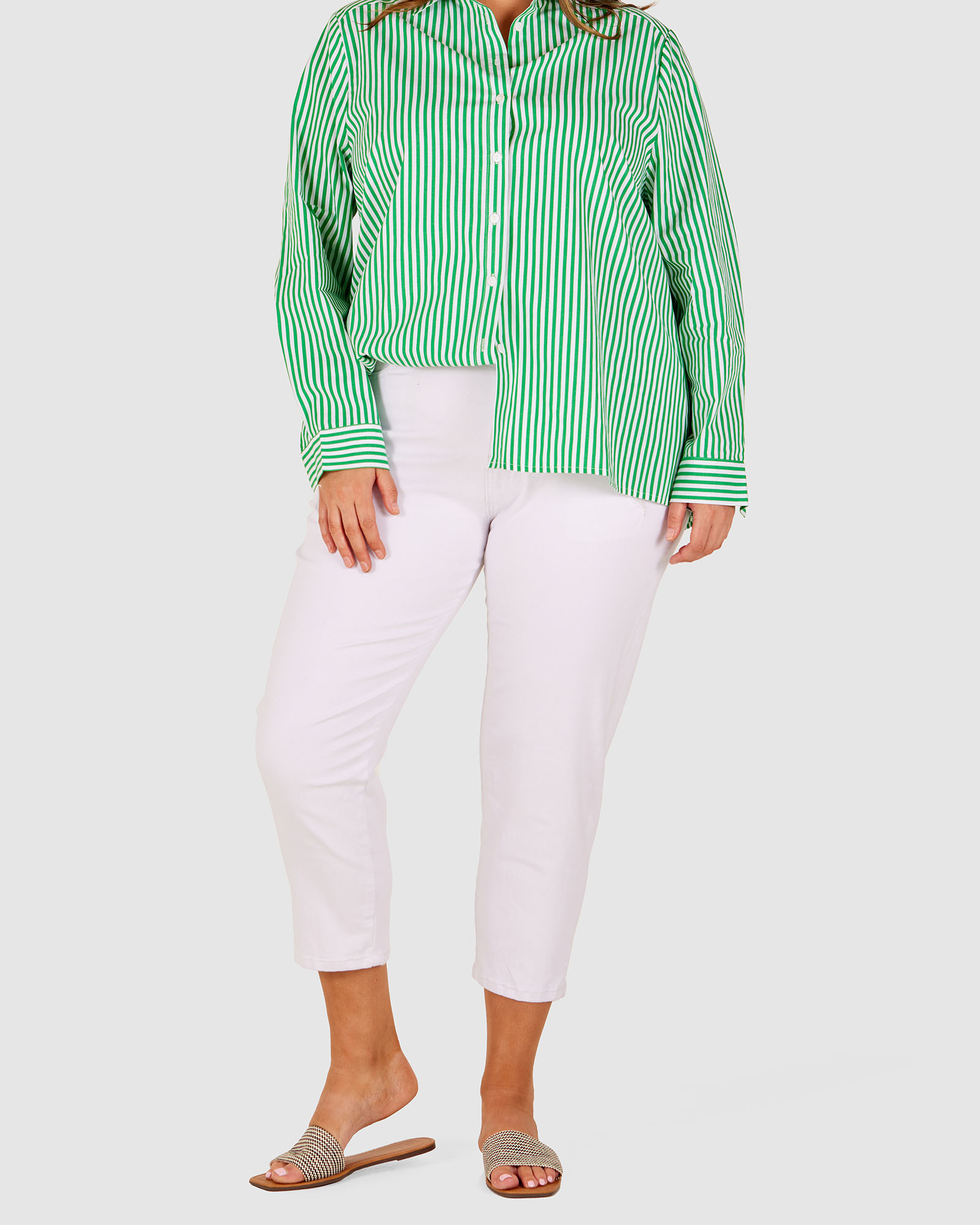 Jordyn White Stretch Jeans