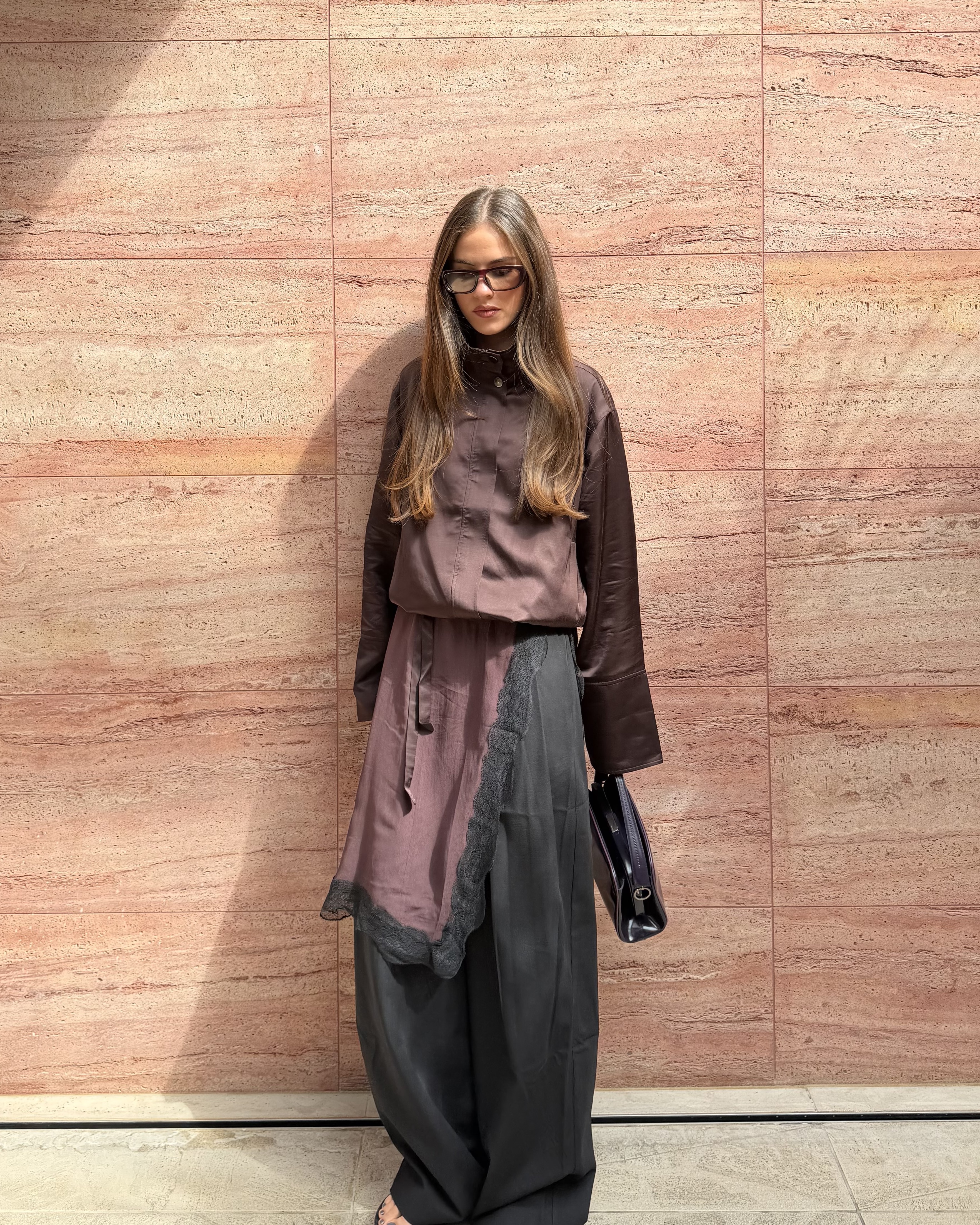 Sienna Contrast Satin Tailored Pants