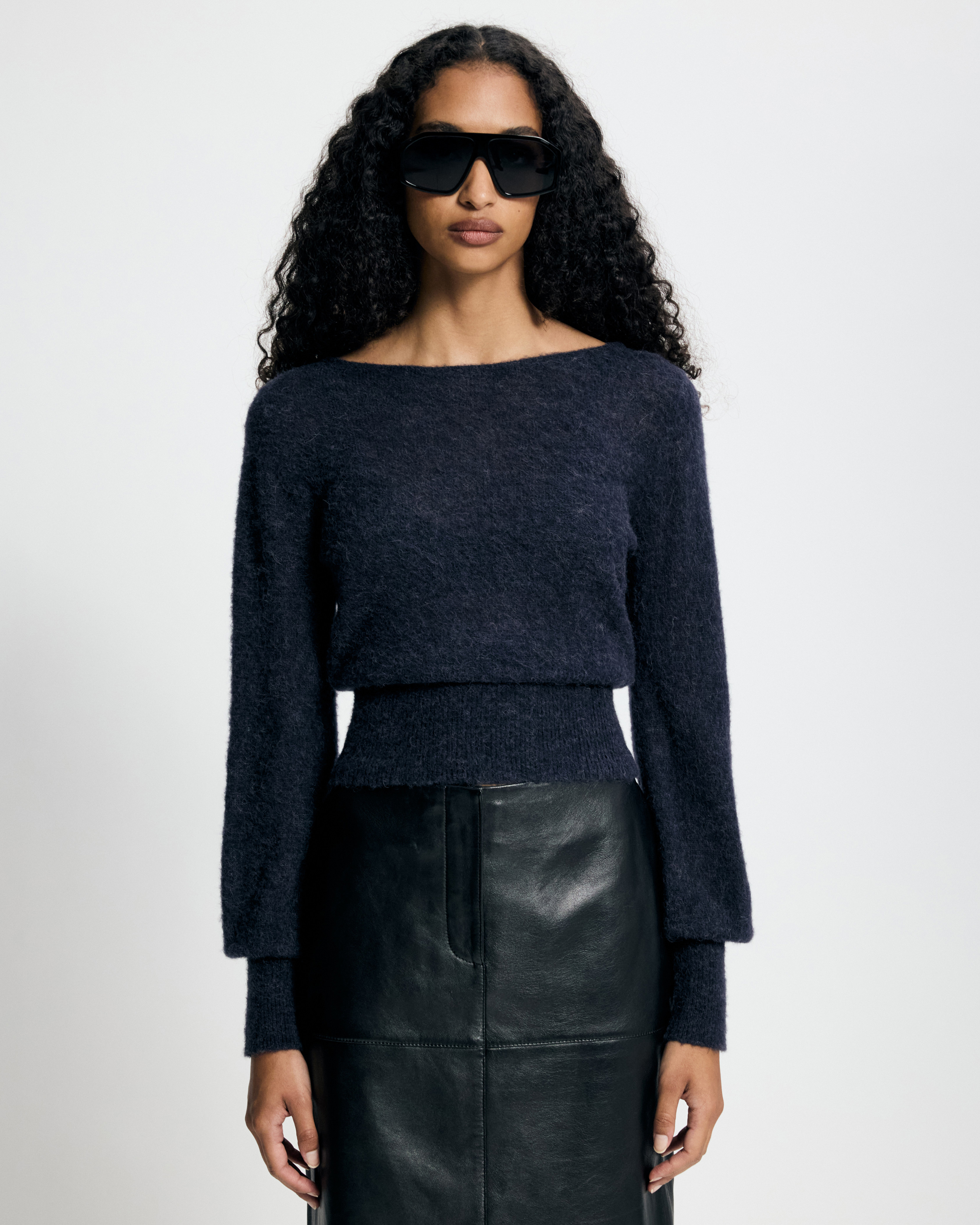 Vespera Alpaca Blend Sheer Jumper