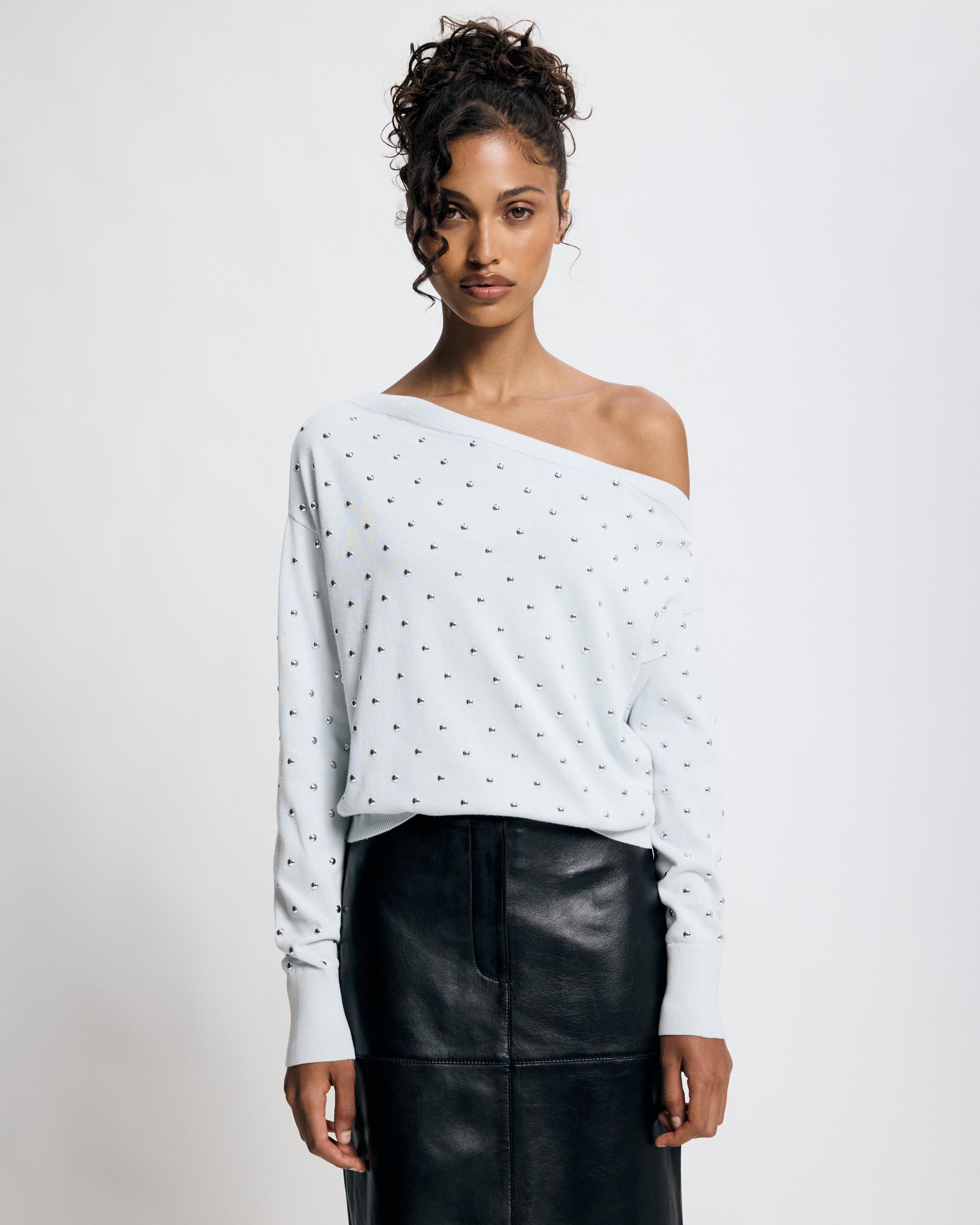 Ramona Stud Asymmetrical Jumper
