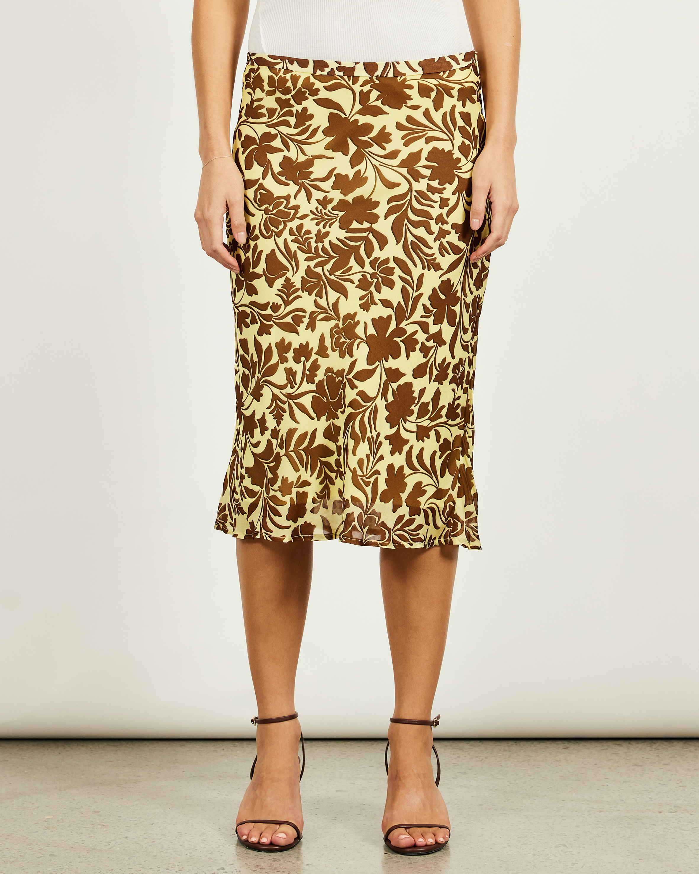 Ryler Bias Midi Skirt