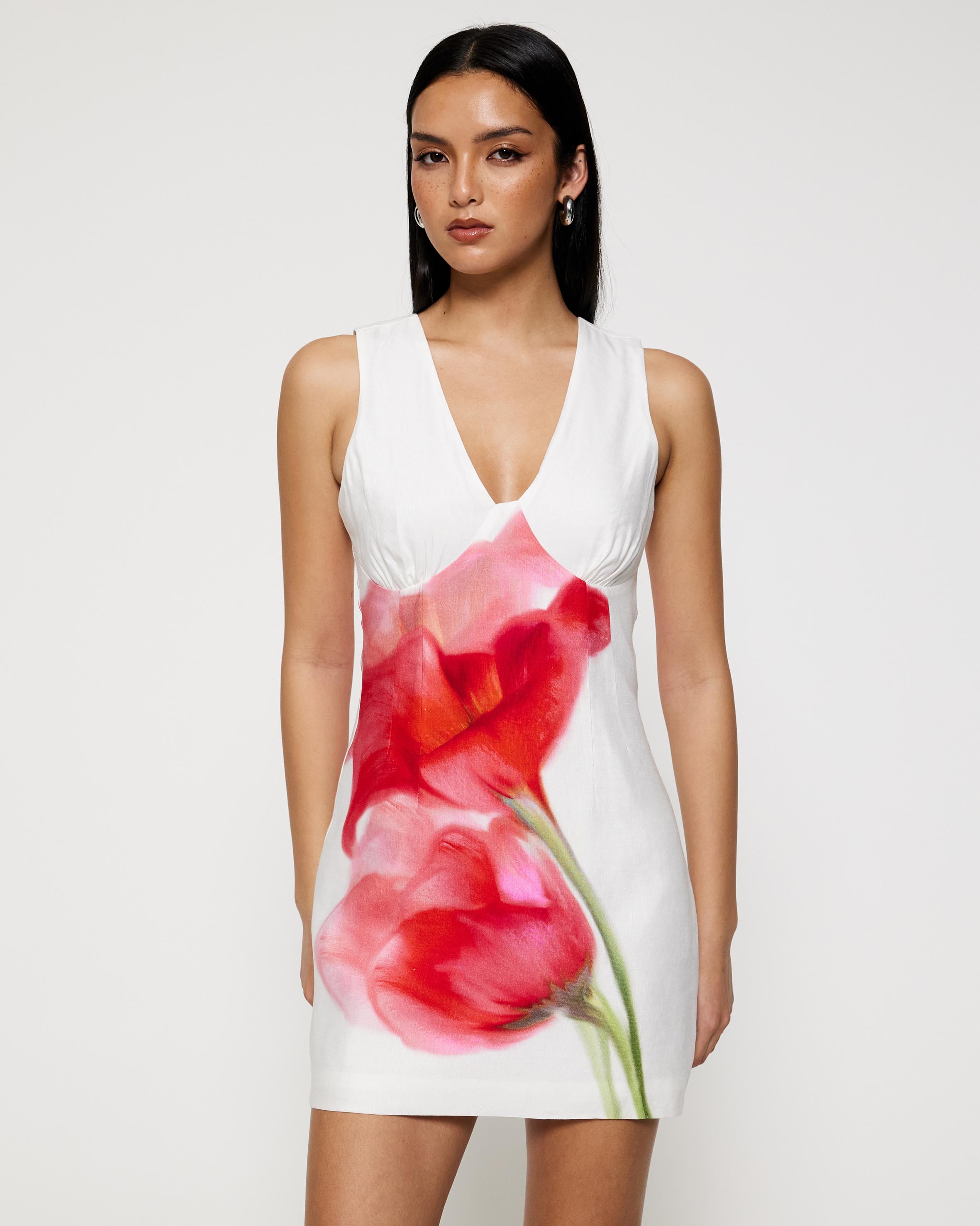 Effie V-Neck Mini Dress