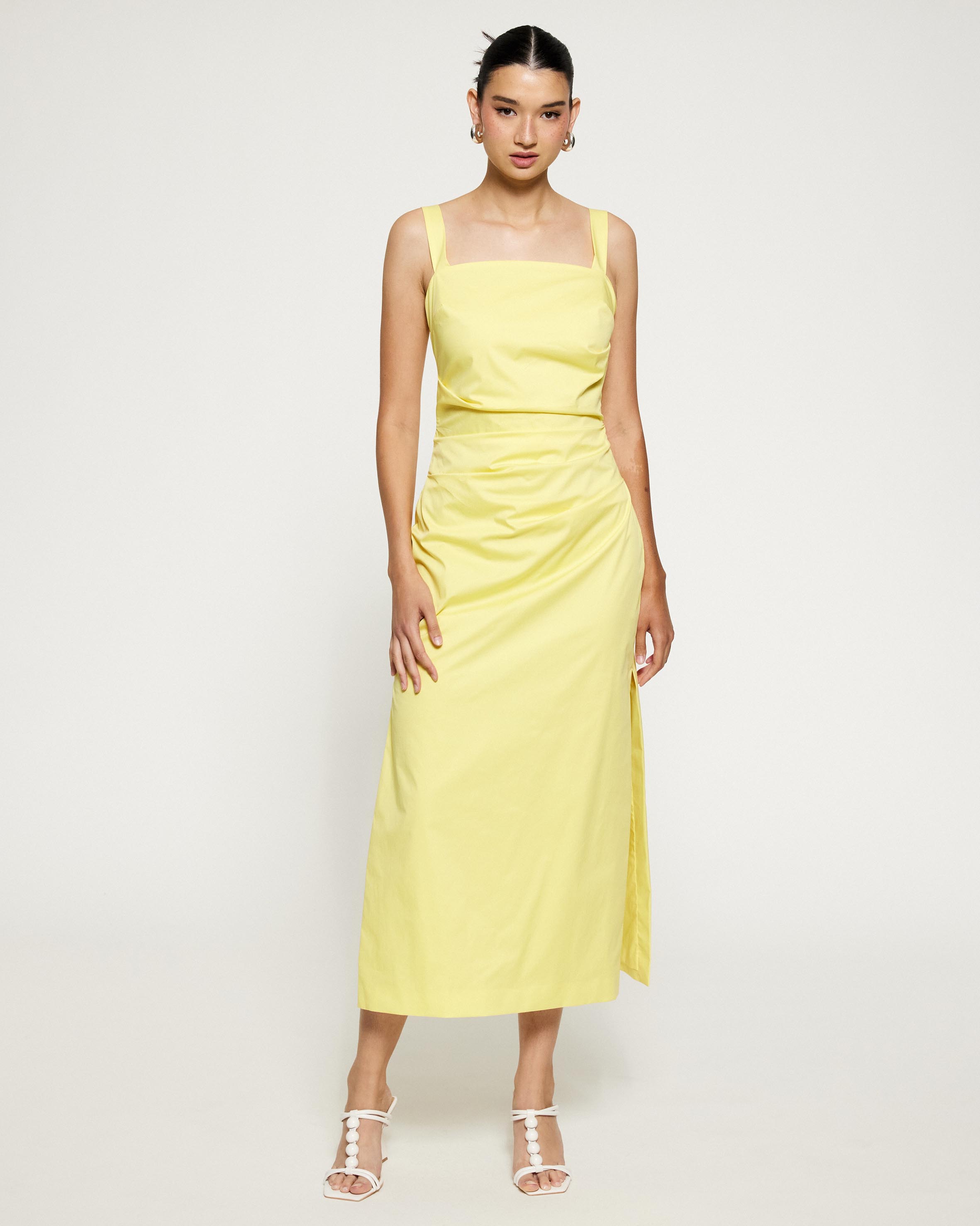 Grace Ruched Midi Dress