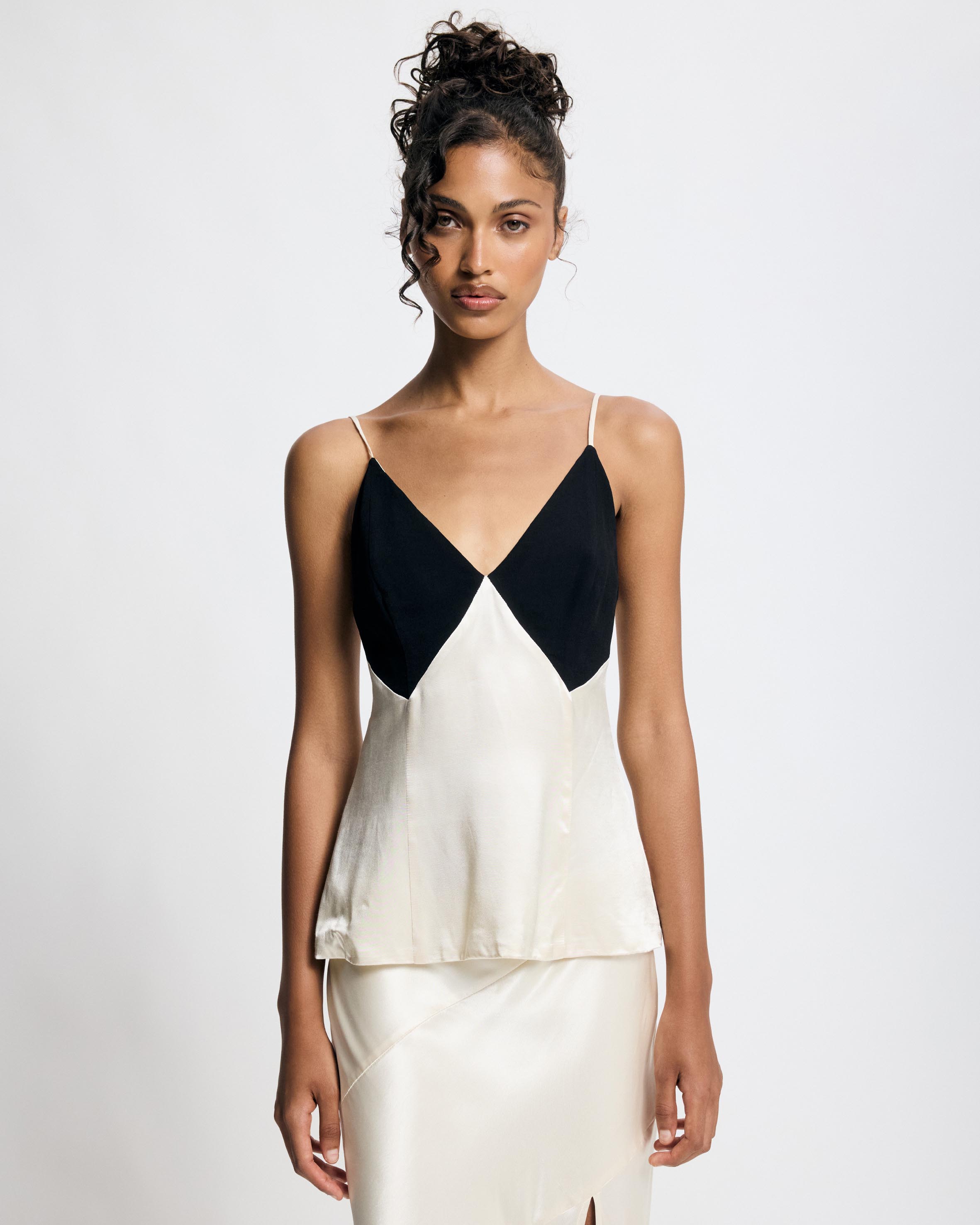 Margot Contrast Satin Cami
