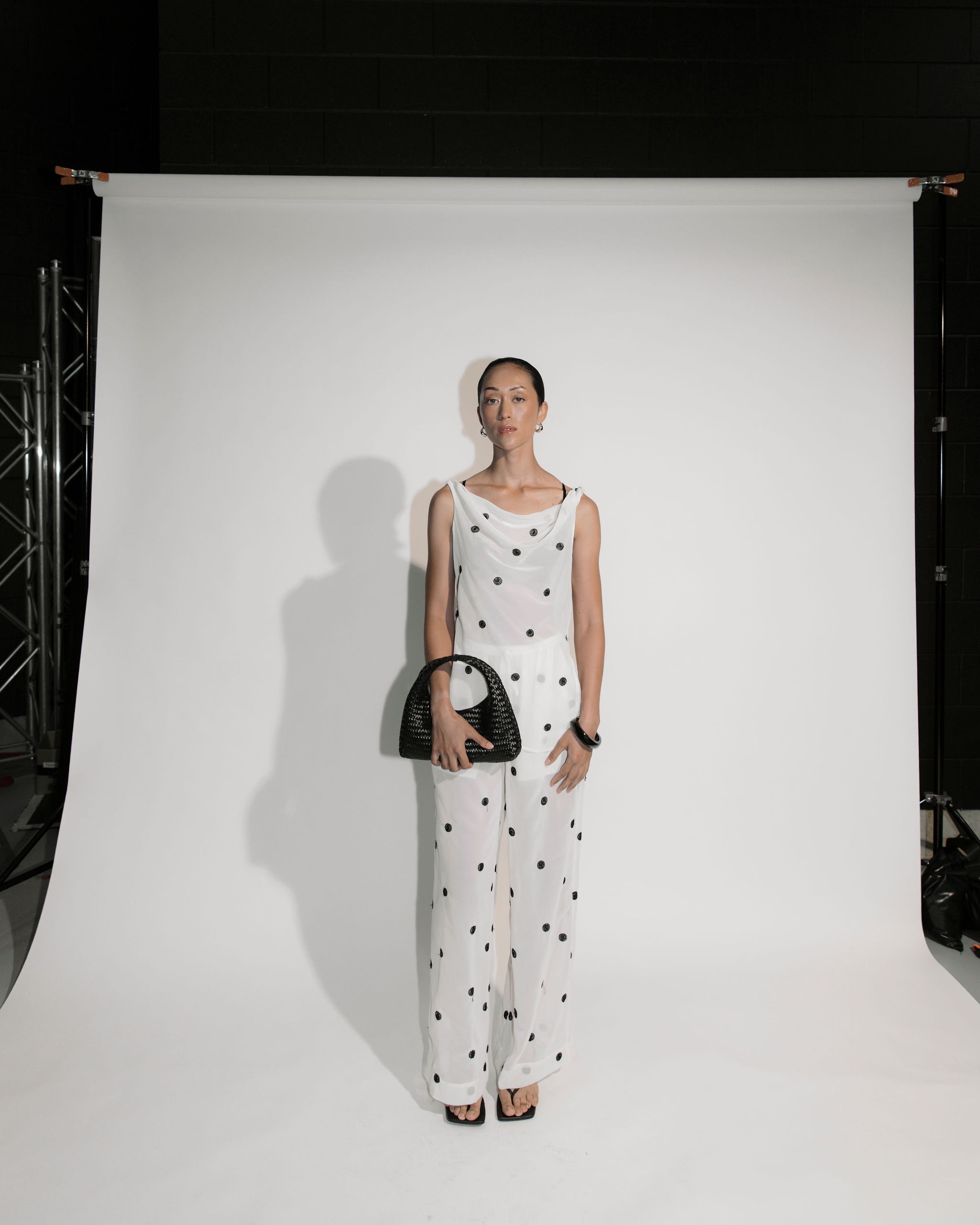 Elka Polka Dot Sheer Pants