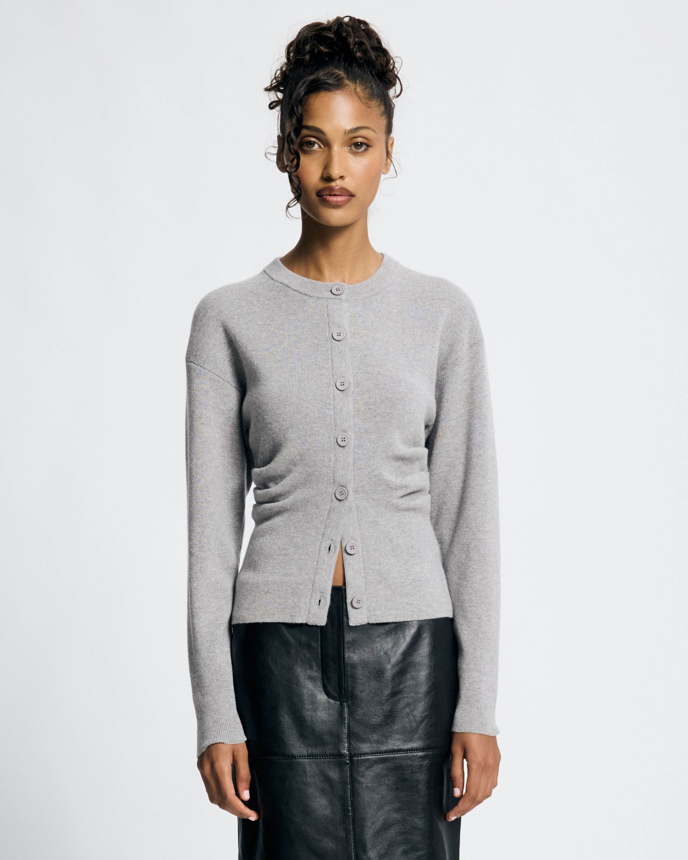 Dido Sculpted Wool Cardigan