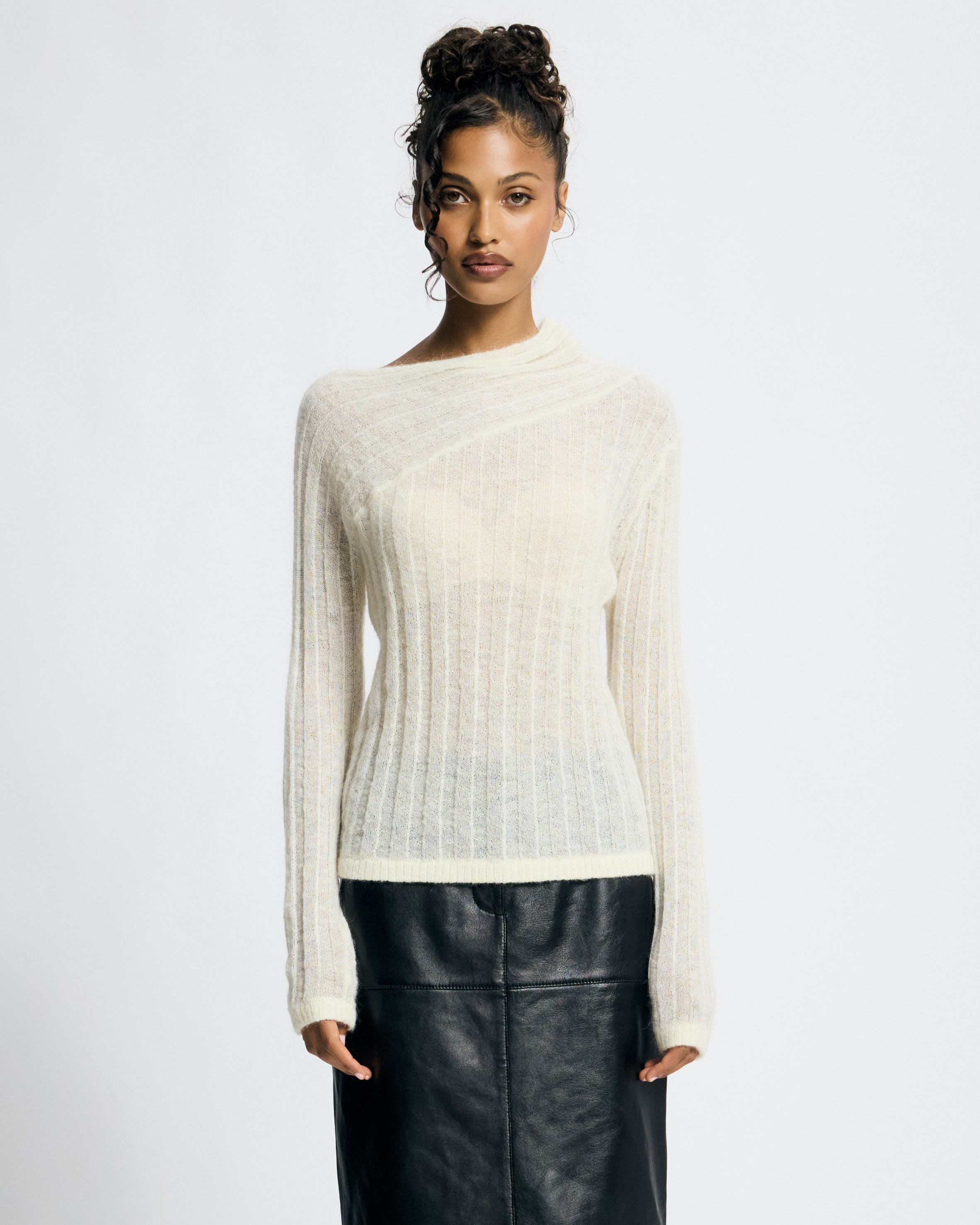 Seraphine Mohair Blend Sheer Jumper