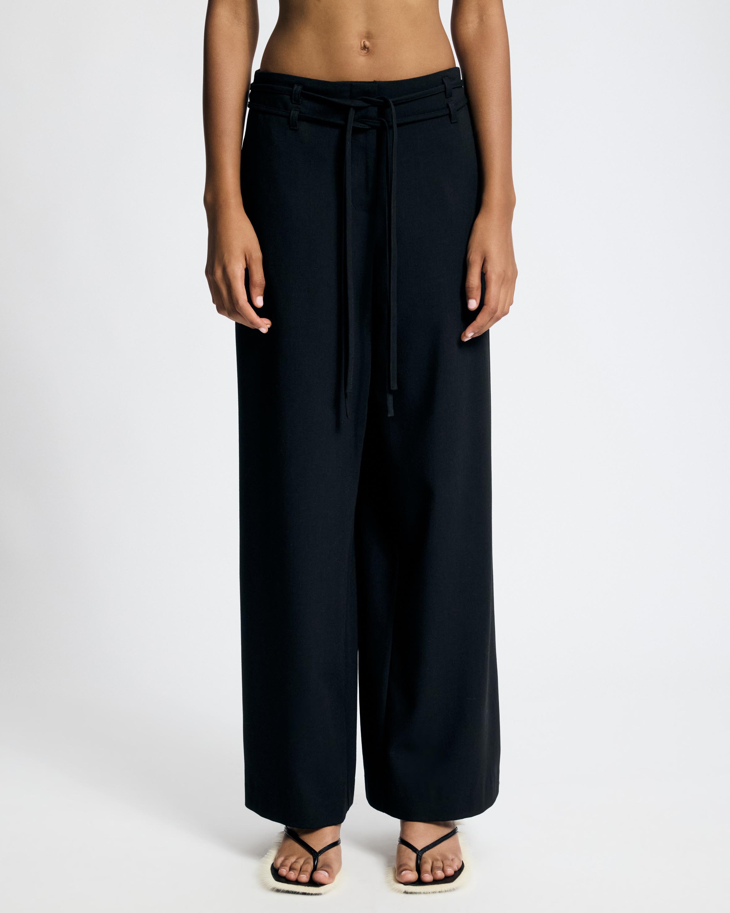 Parker Double Belted Tailored Pants