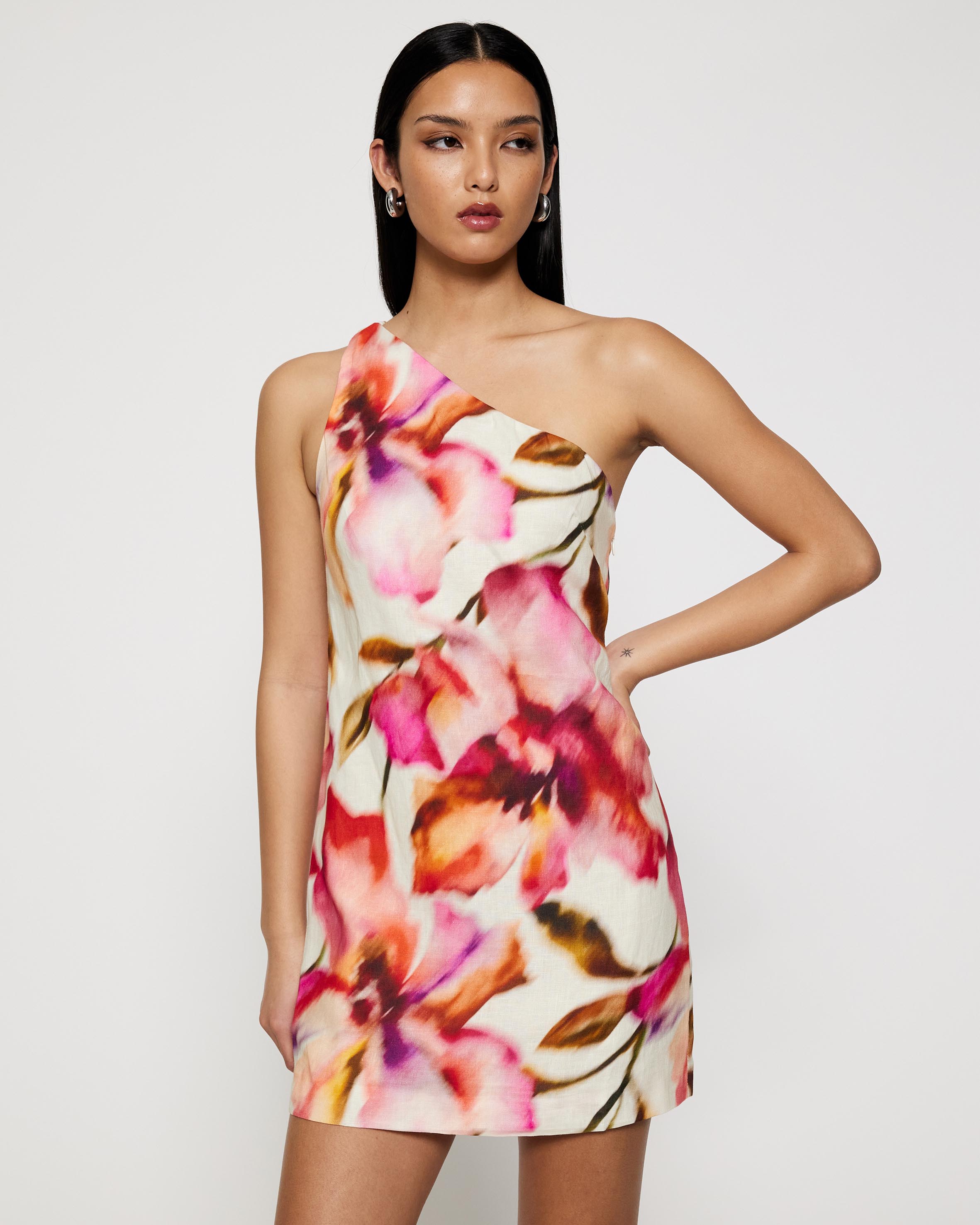Alora One Shoulder Mini Dress
