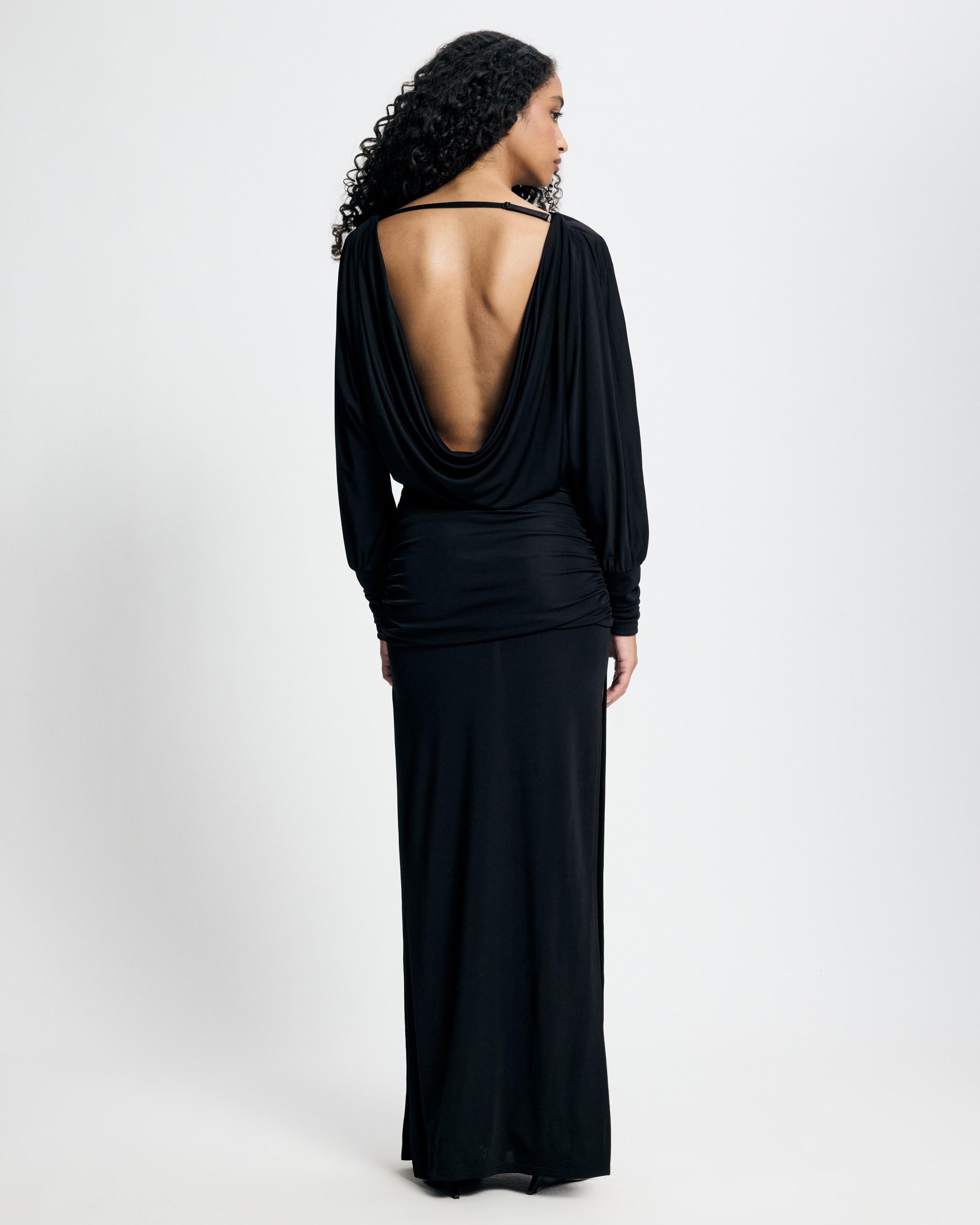 Carmen Cowl Back Maxi Dress