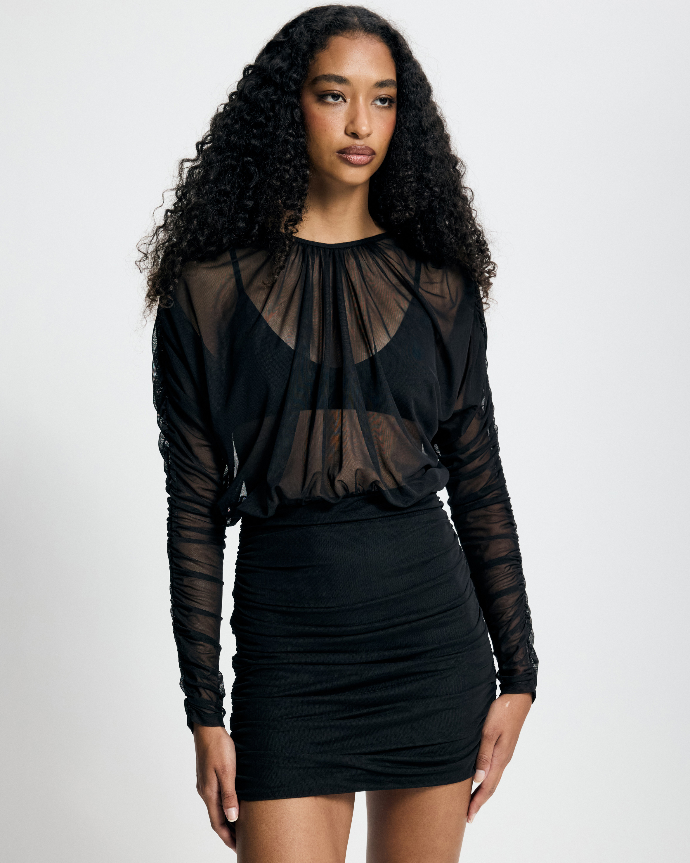 Quinn Mesh Mini Dress