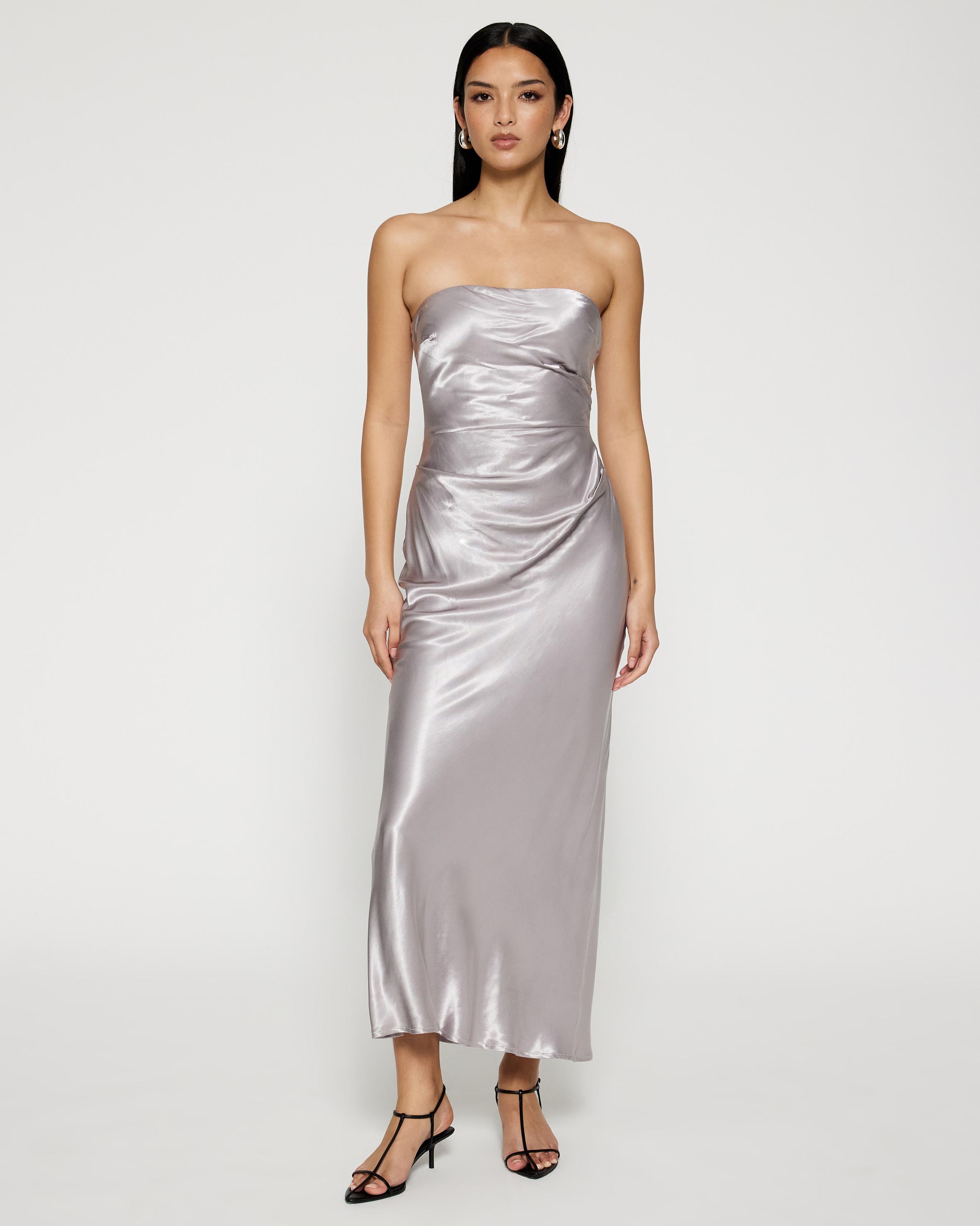 Issy Strapless Midi Dress