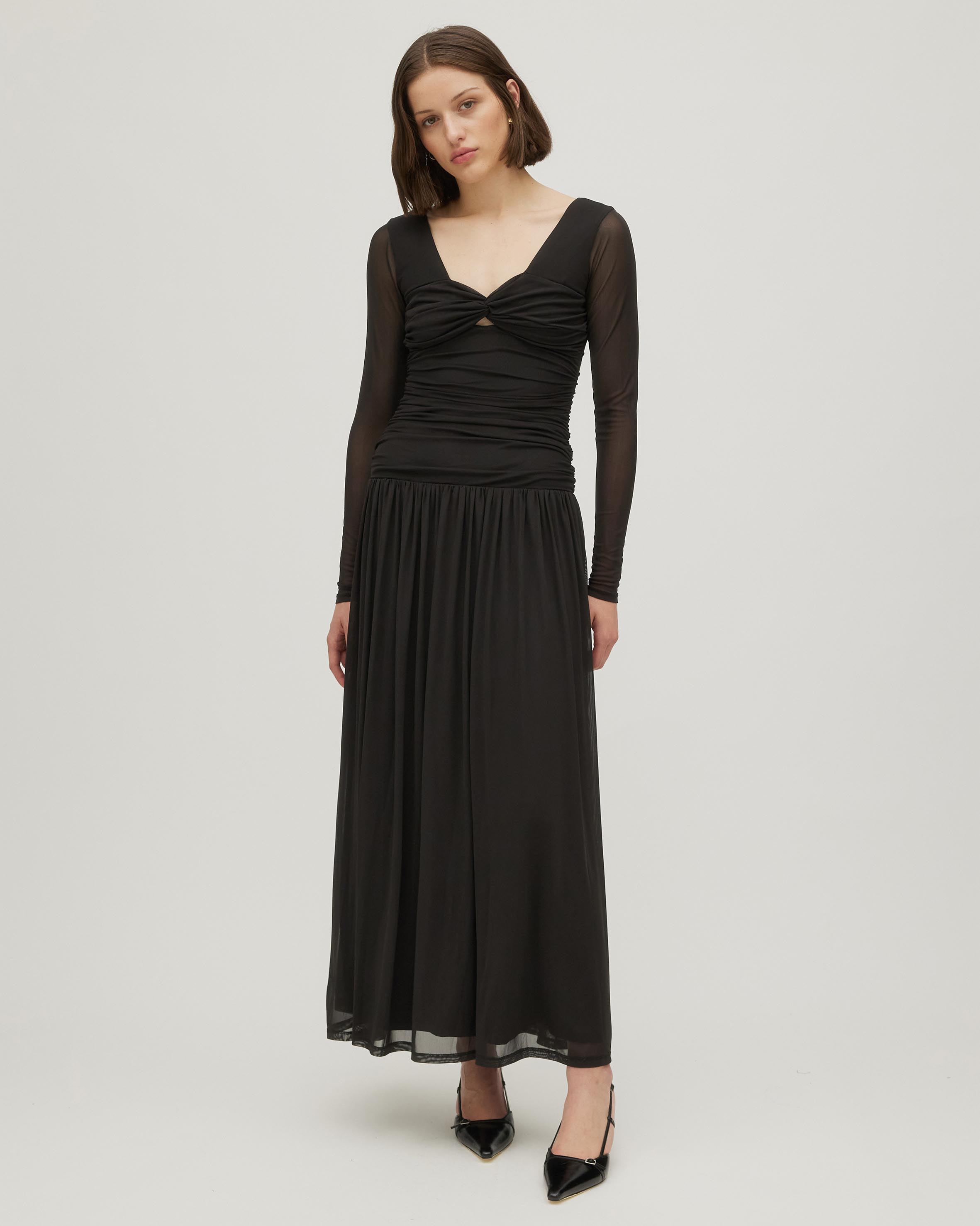 Sylas Mesh Midi Dress