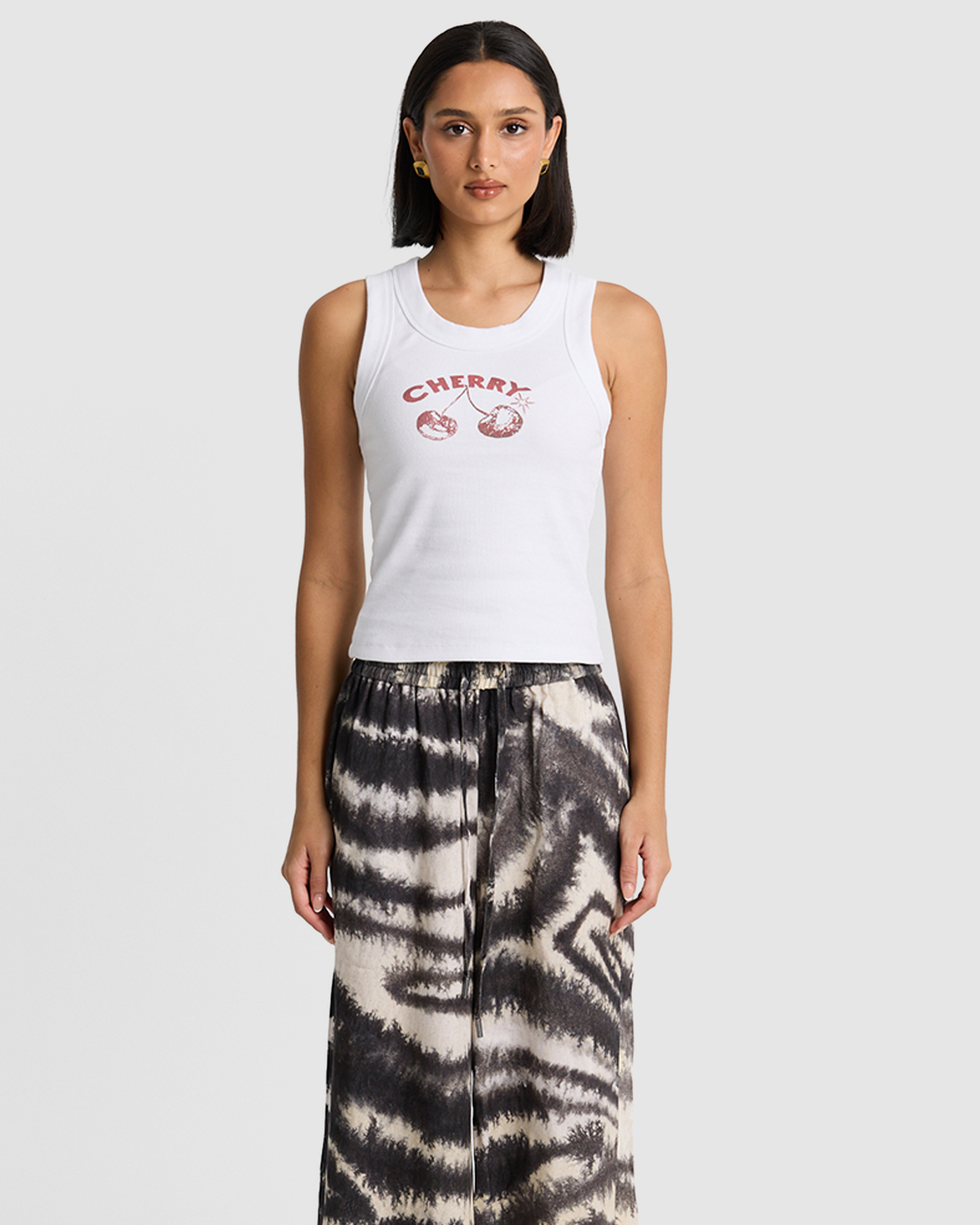Cherry Rib Tank