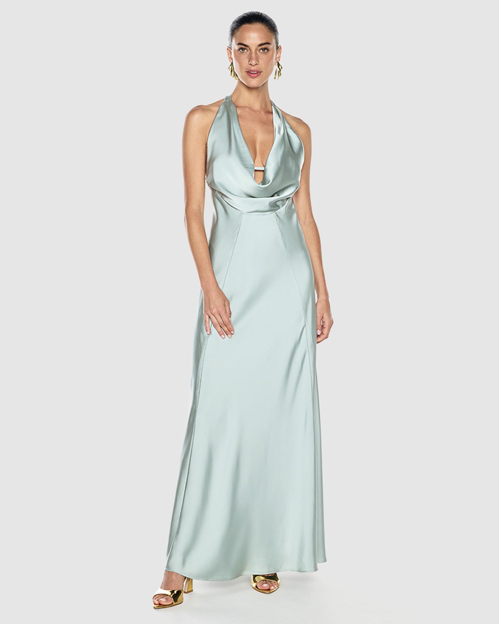 Charmed Cowl Slip Dress
