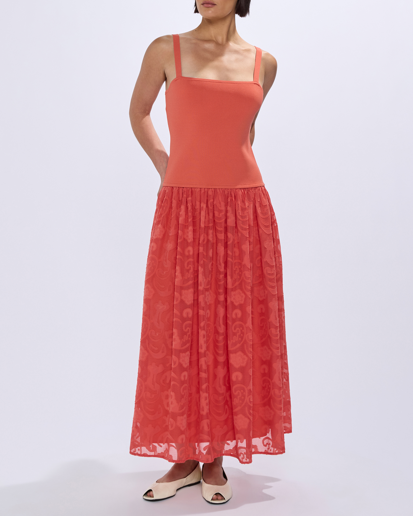 Meg Mixed Media Dress