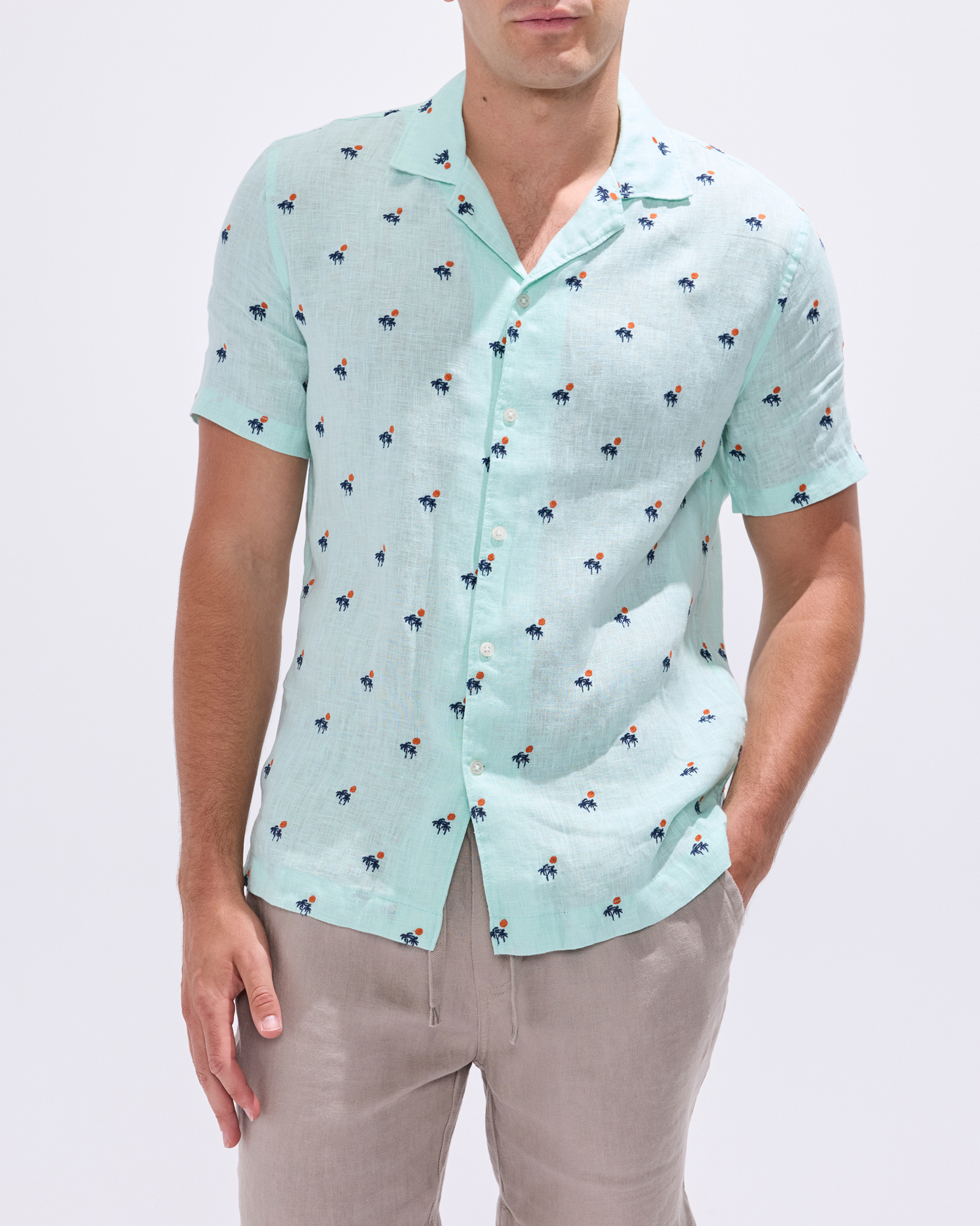 At Palms Reach Linen Shirt