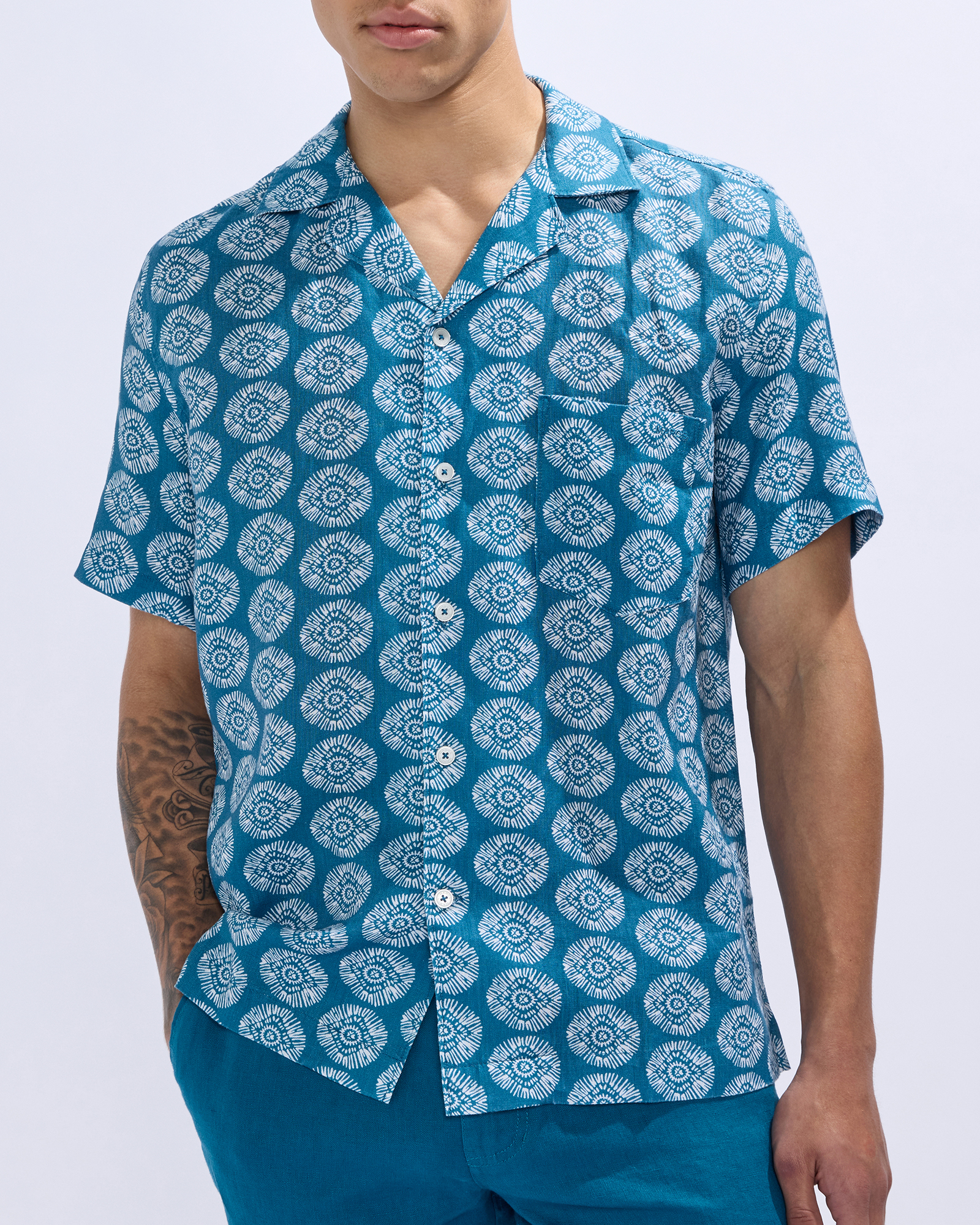 Crush Geo Linen Shirt