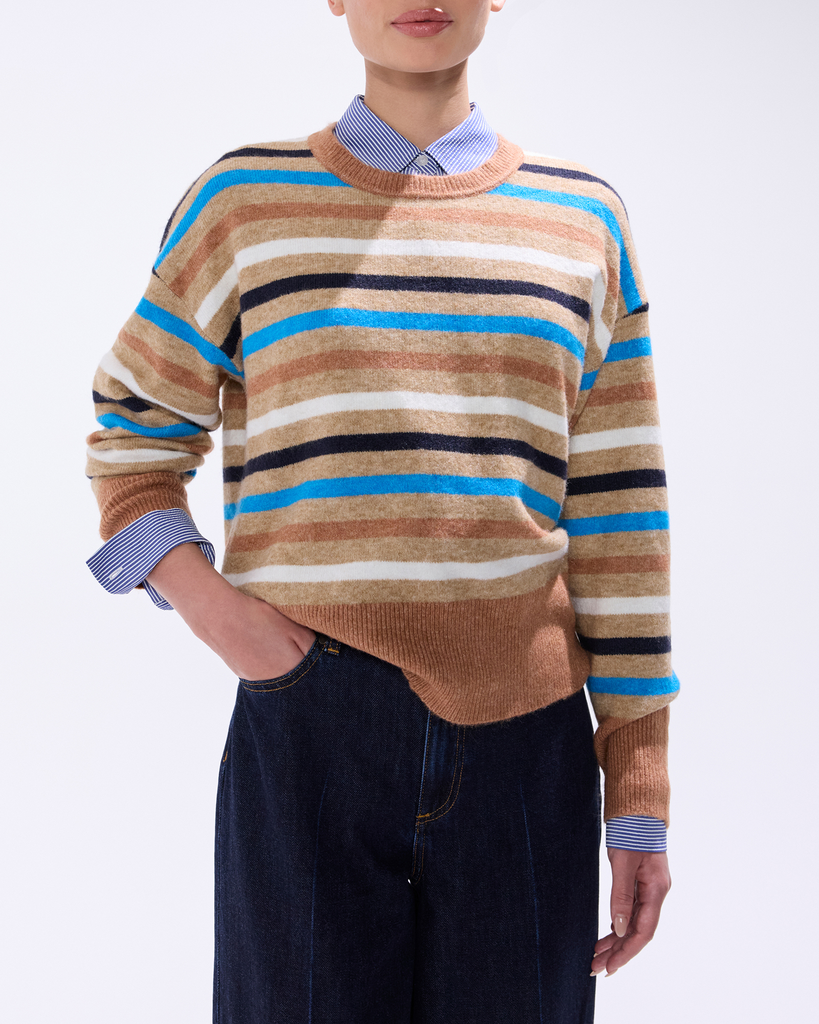 Snowfall Stripe Knit Jumper